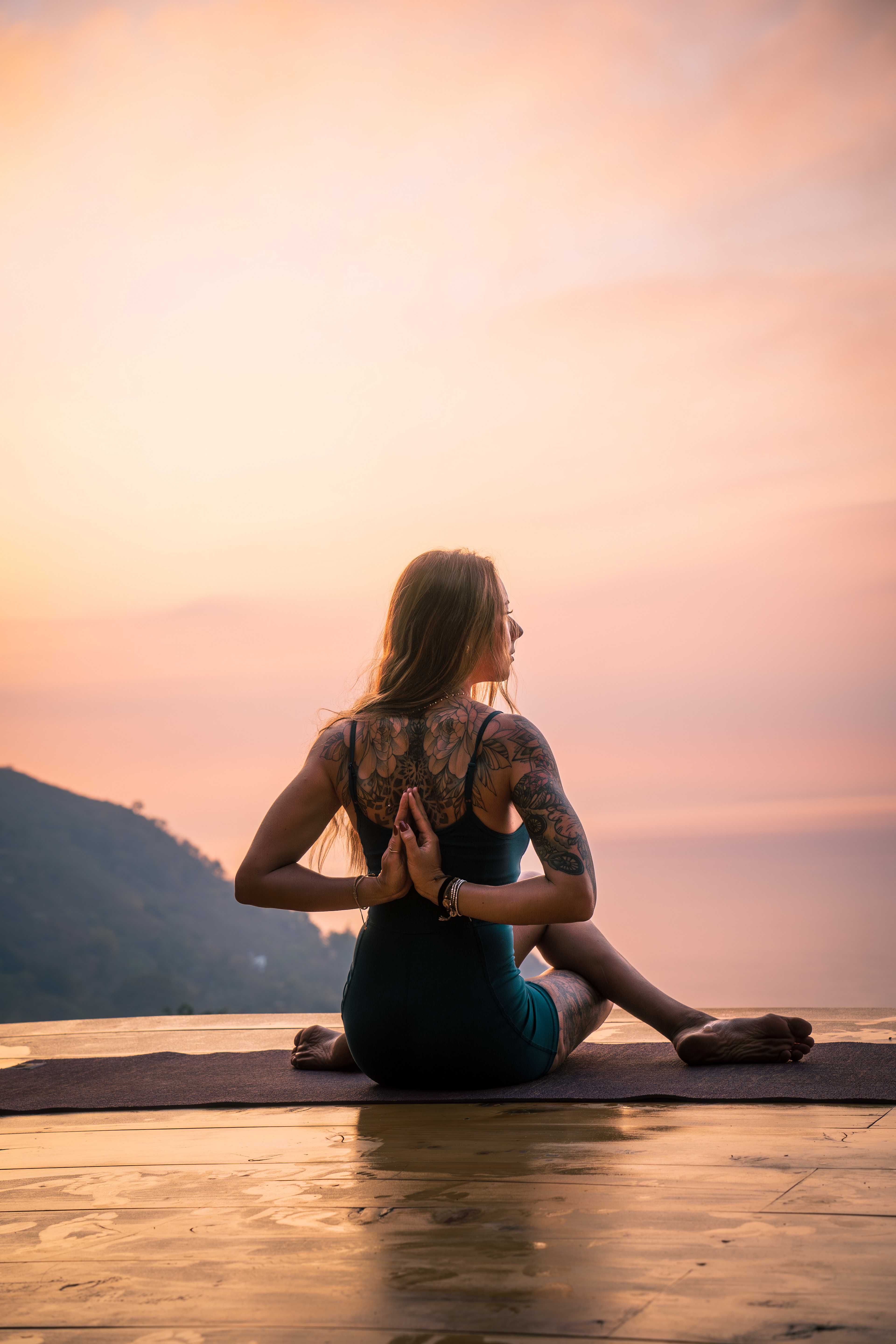 Yoga Photo shot with Ale, Eagles Nest, Guatemala
