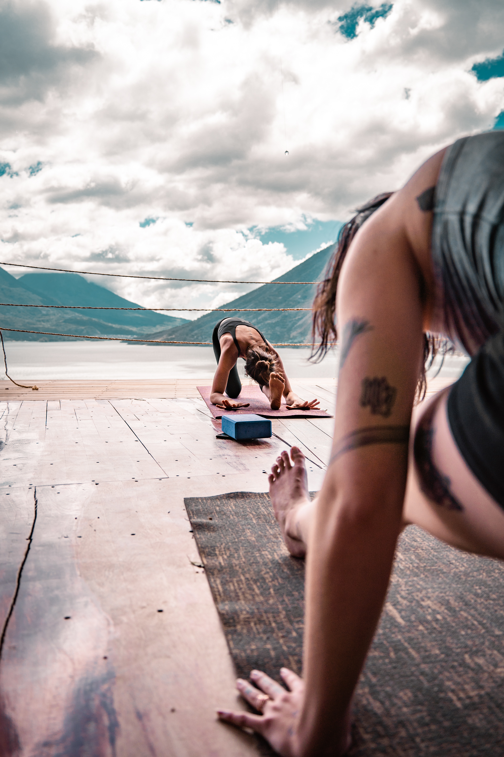 Yoga Photo shoot, Eagles Nest, Lake Atitlan, Guatemala