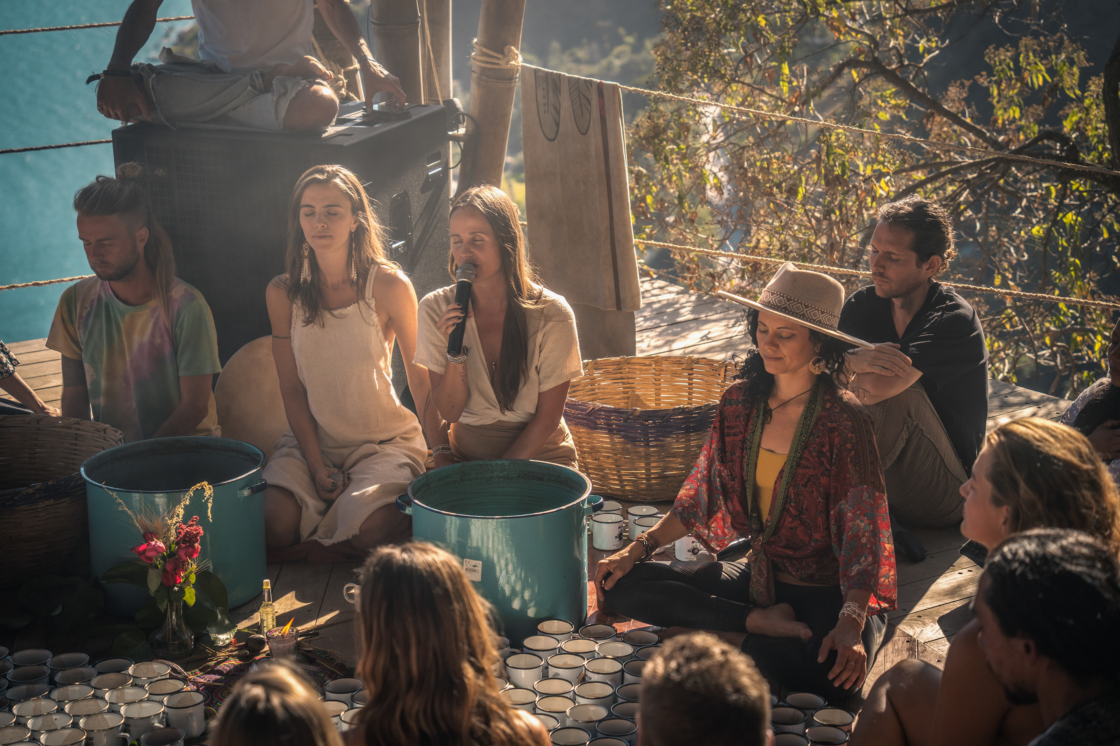 Mose Cacao Ceremony, Eagle's Nest, Lake Atitlan, Guatemala