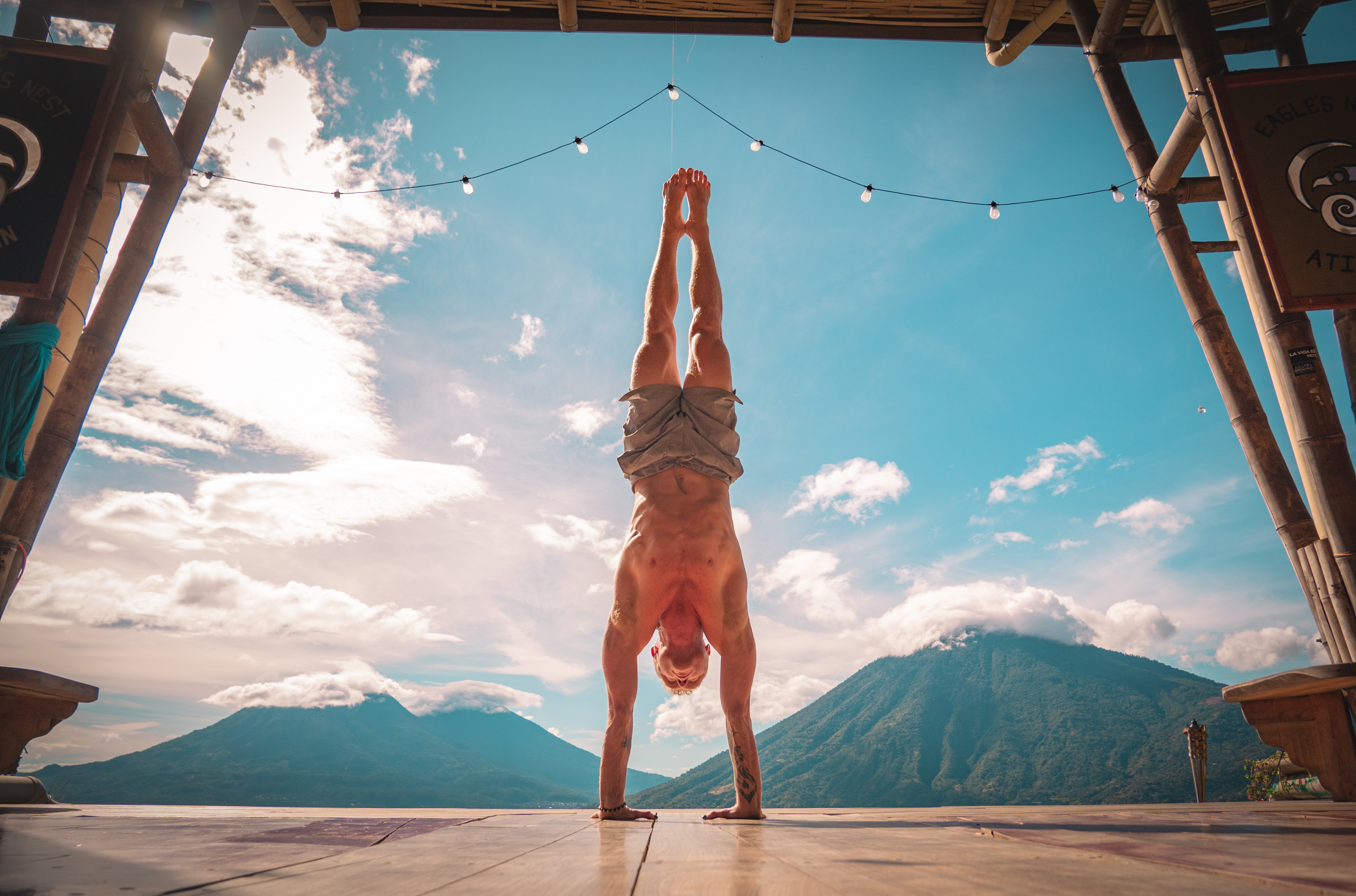 Yoga Photo shoot with Ben, Lake Atitlan, Guatemala
