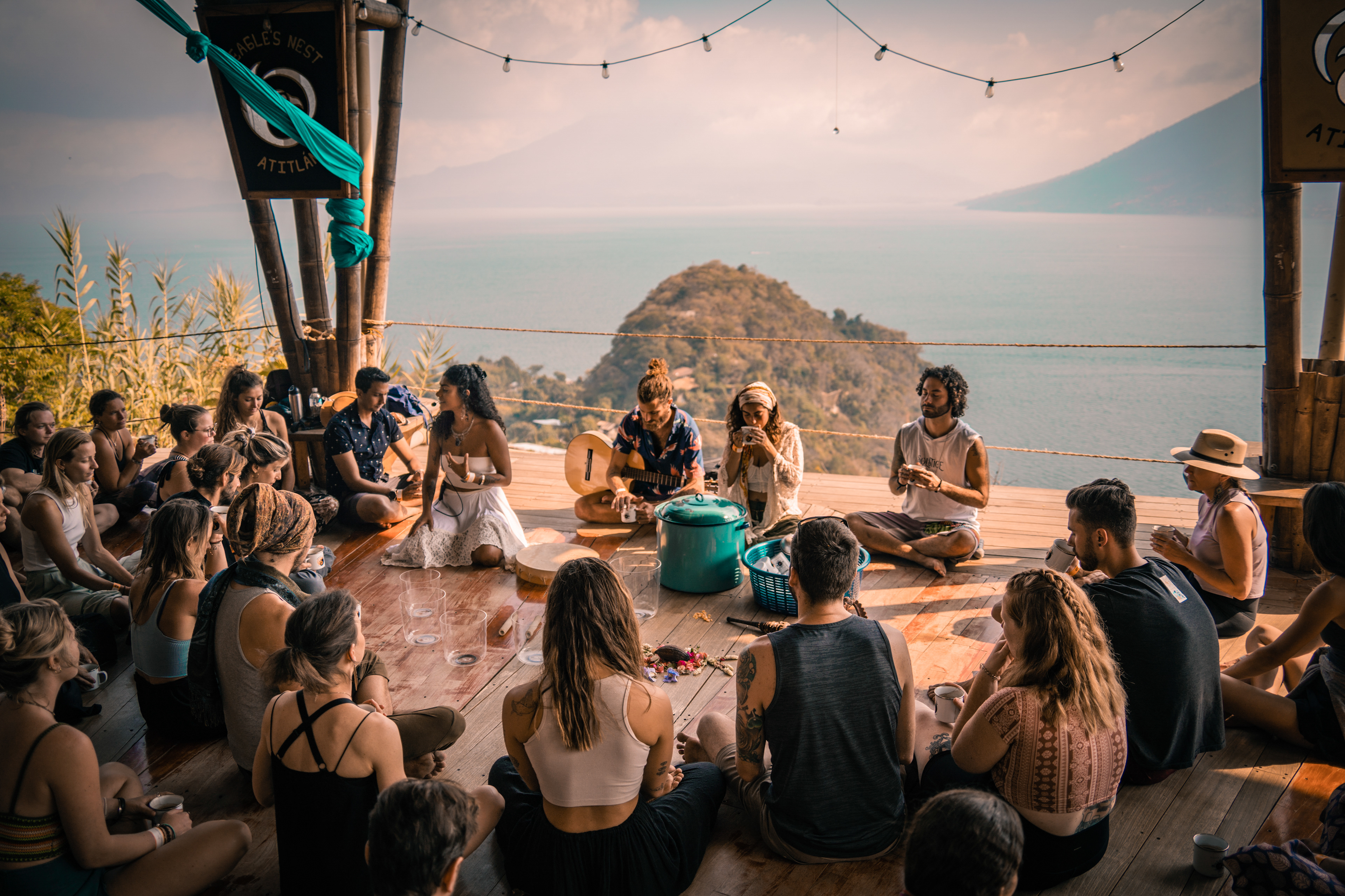 Movment Medicine & Cacao Ceremony, Eagle's Nest, Lake Atitlan, Guatemala