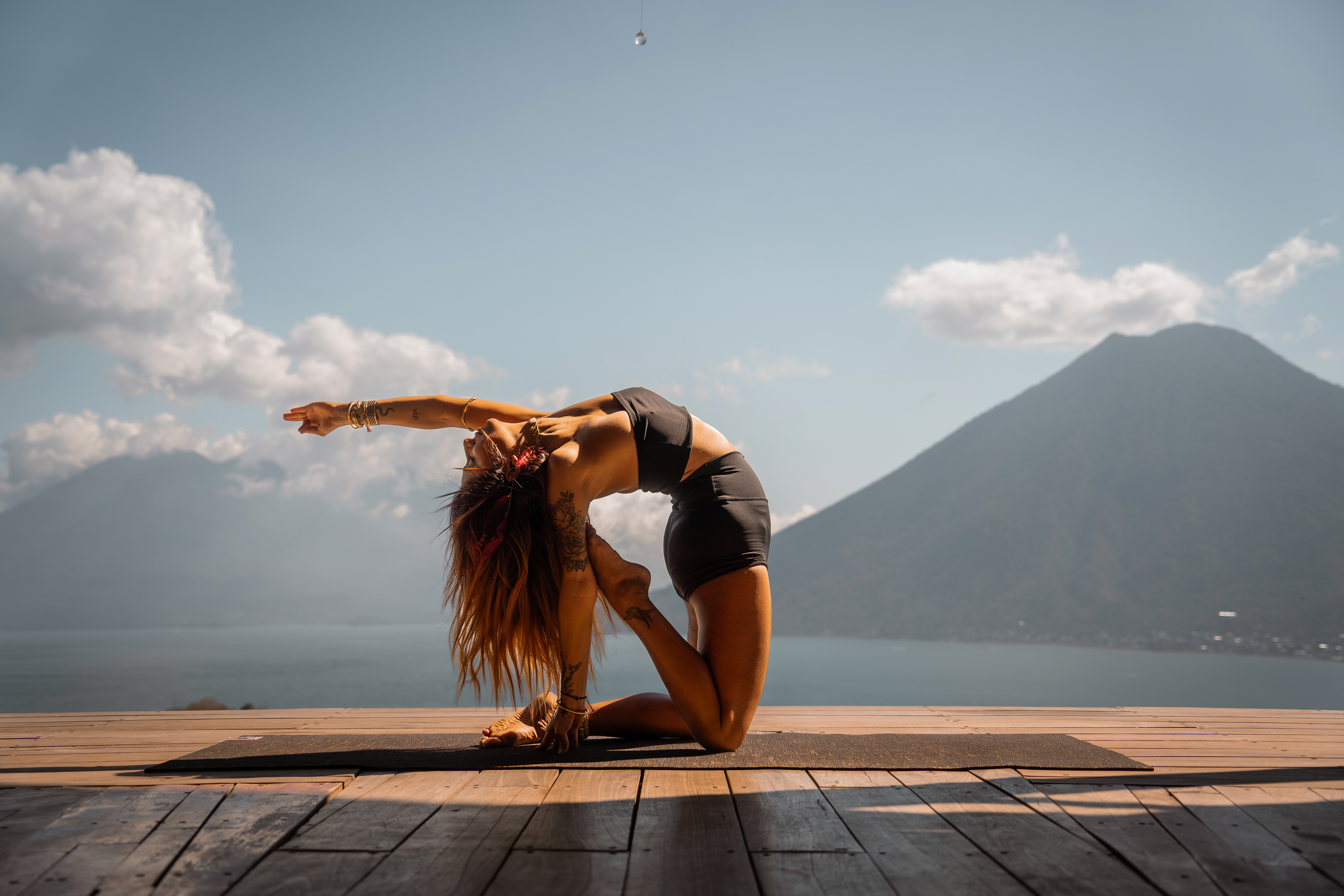 Yoga Photo shoot with Luna, Lake Atitlan, Guatemala