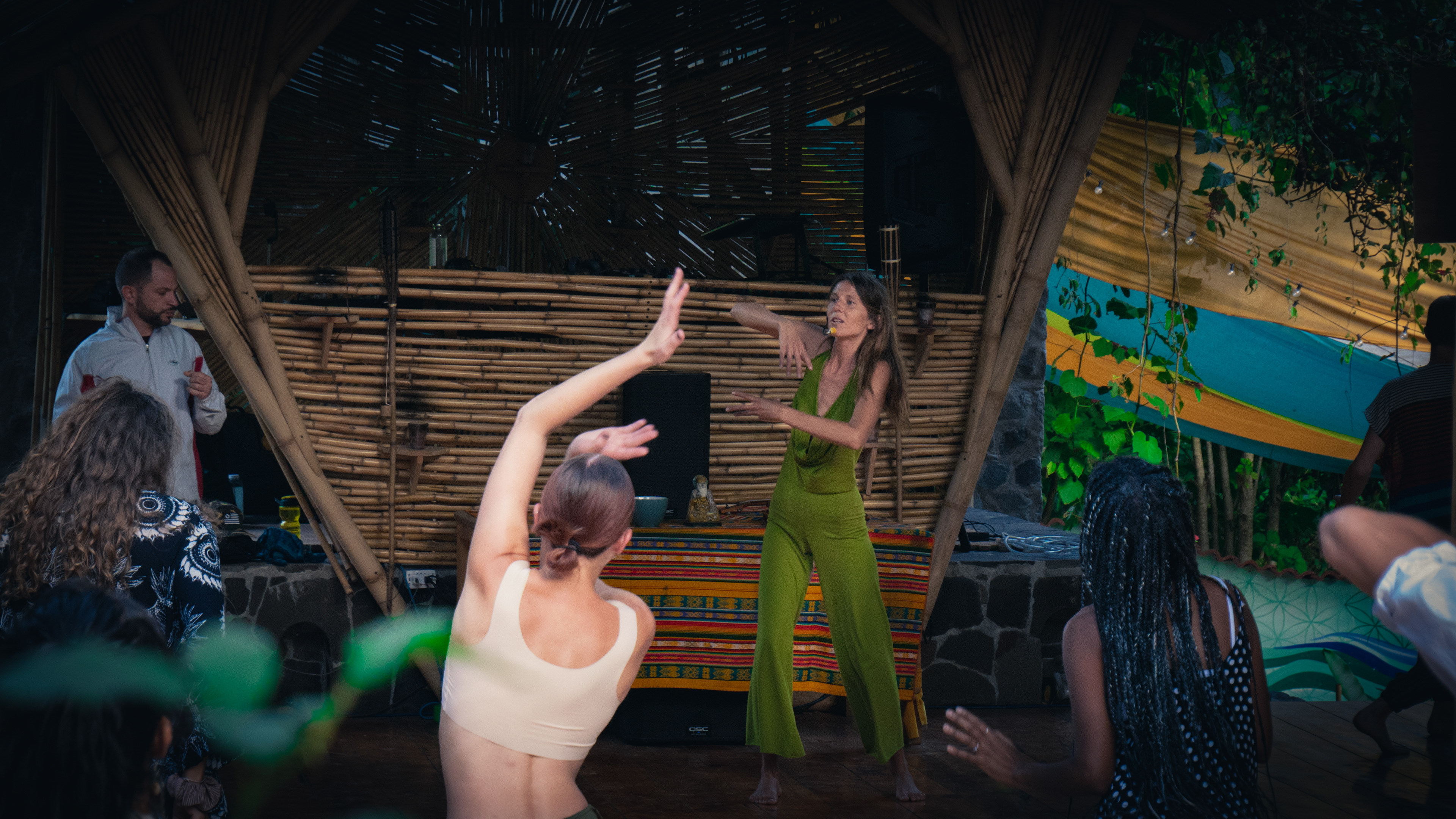 Ecstatic dance, Gaia Dance Temple, Tzununa, Guatemala