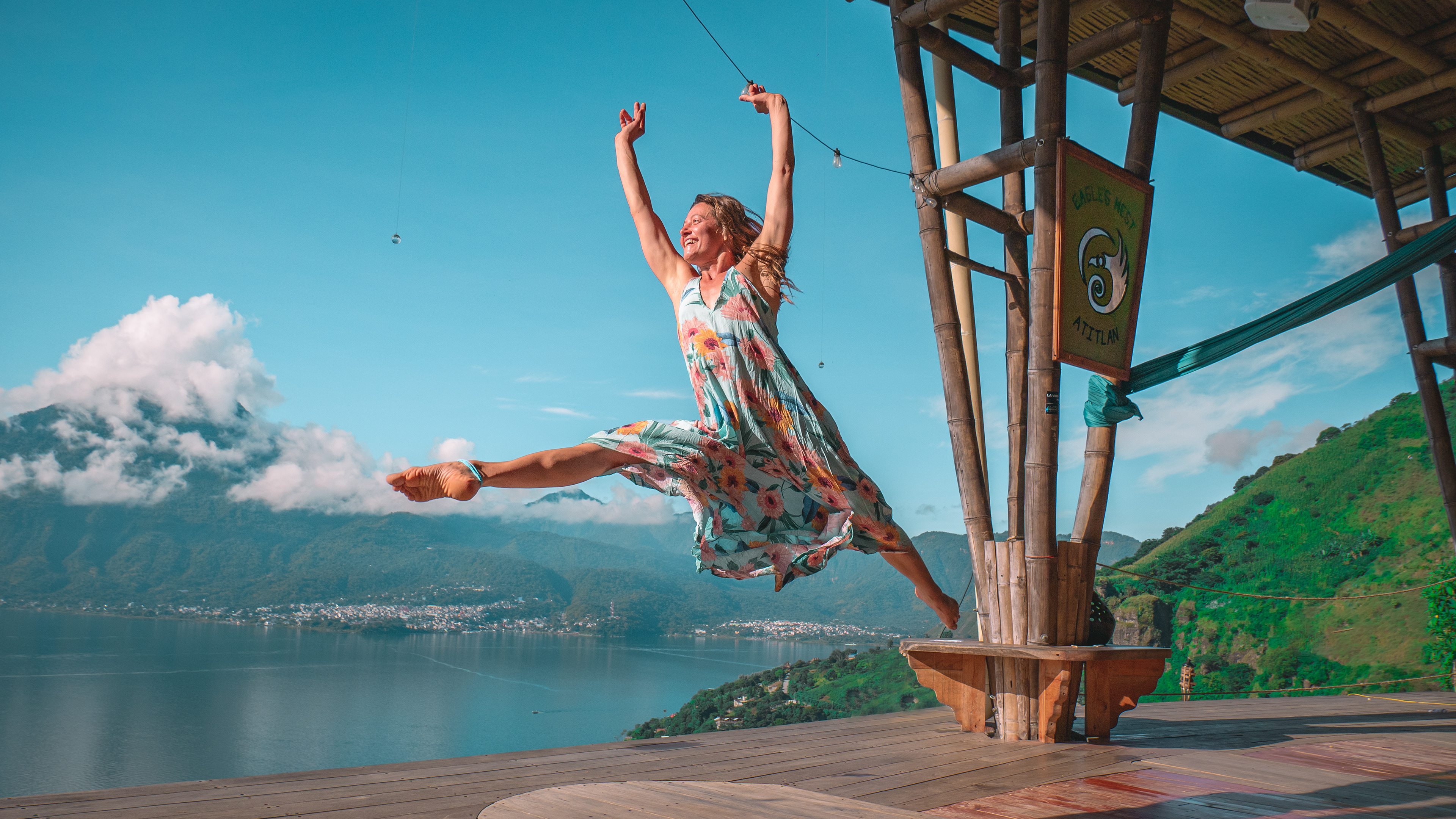 Yoga Photo shoot with Ella, Lake Atitlan, Guatemala
