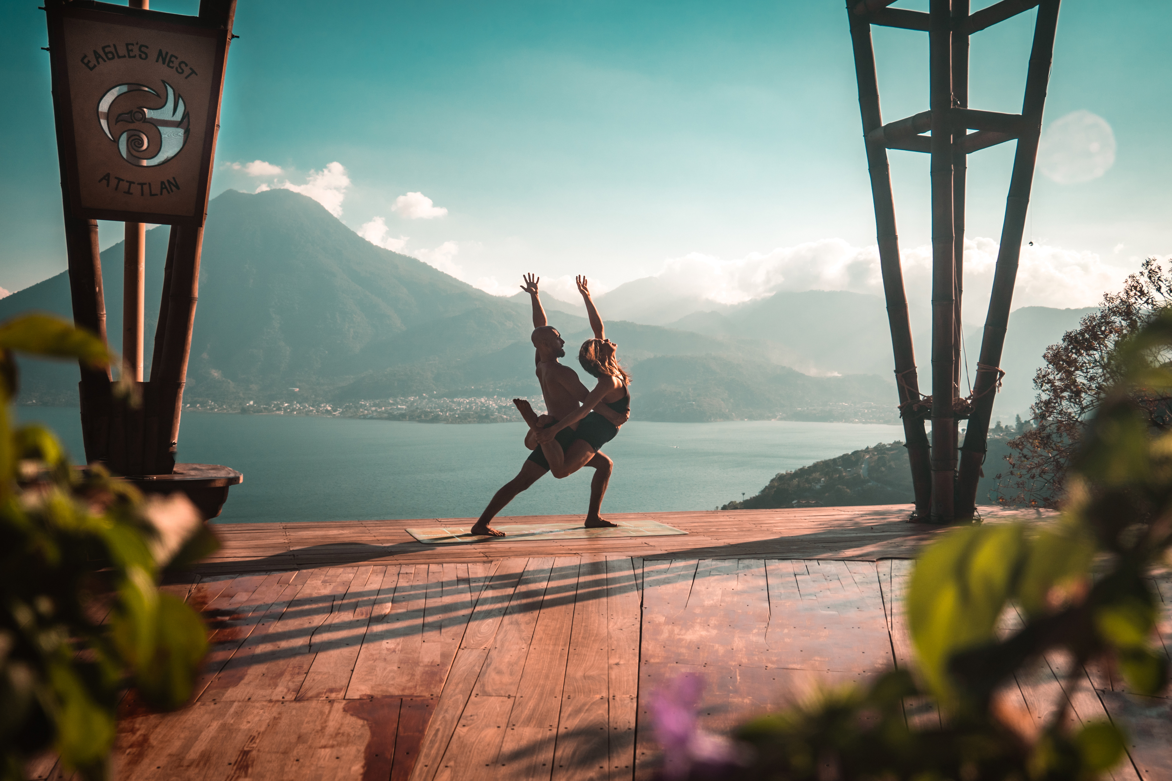 Yoga Photo shoot with Ella & David, Eagles Nest, Lake Atitlan, Guatemala