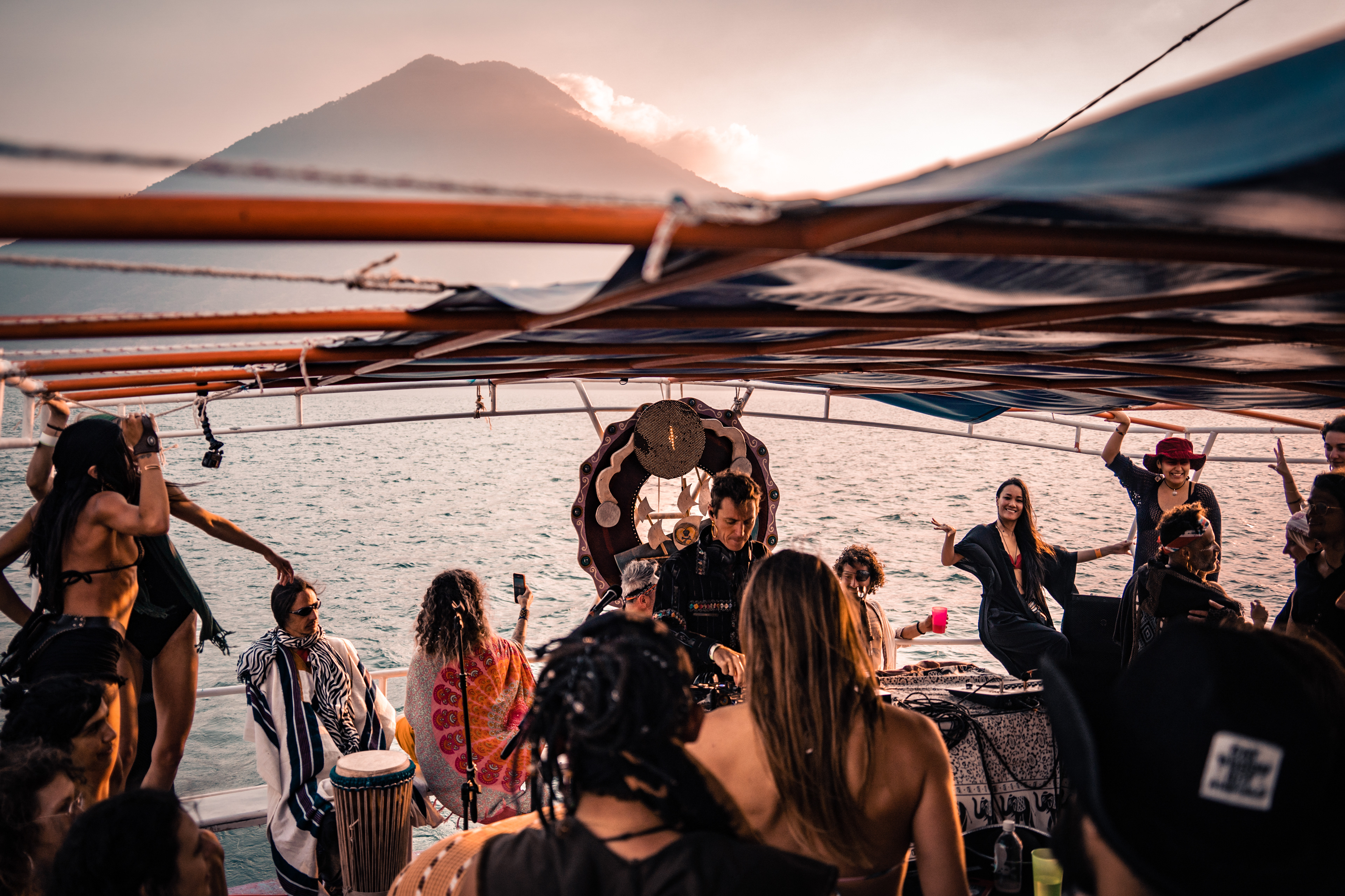 Boat Party, Eagle's Nest, Lake Atitlan, Guatemala
