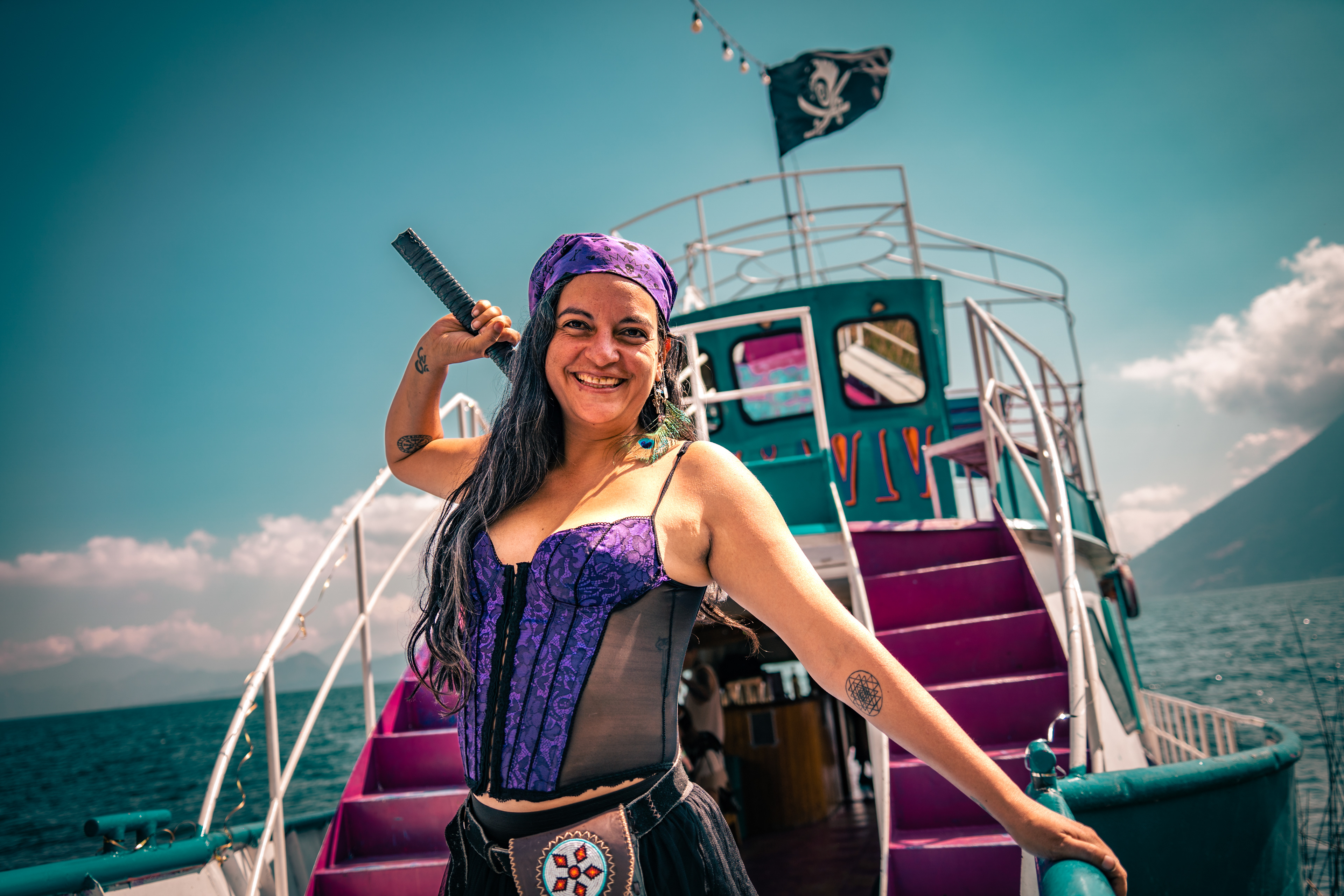 Boat Party, Eagle's Nest, Lake Atitlan, Guatemala