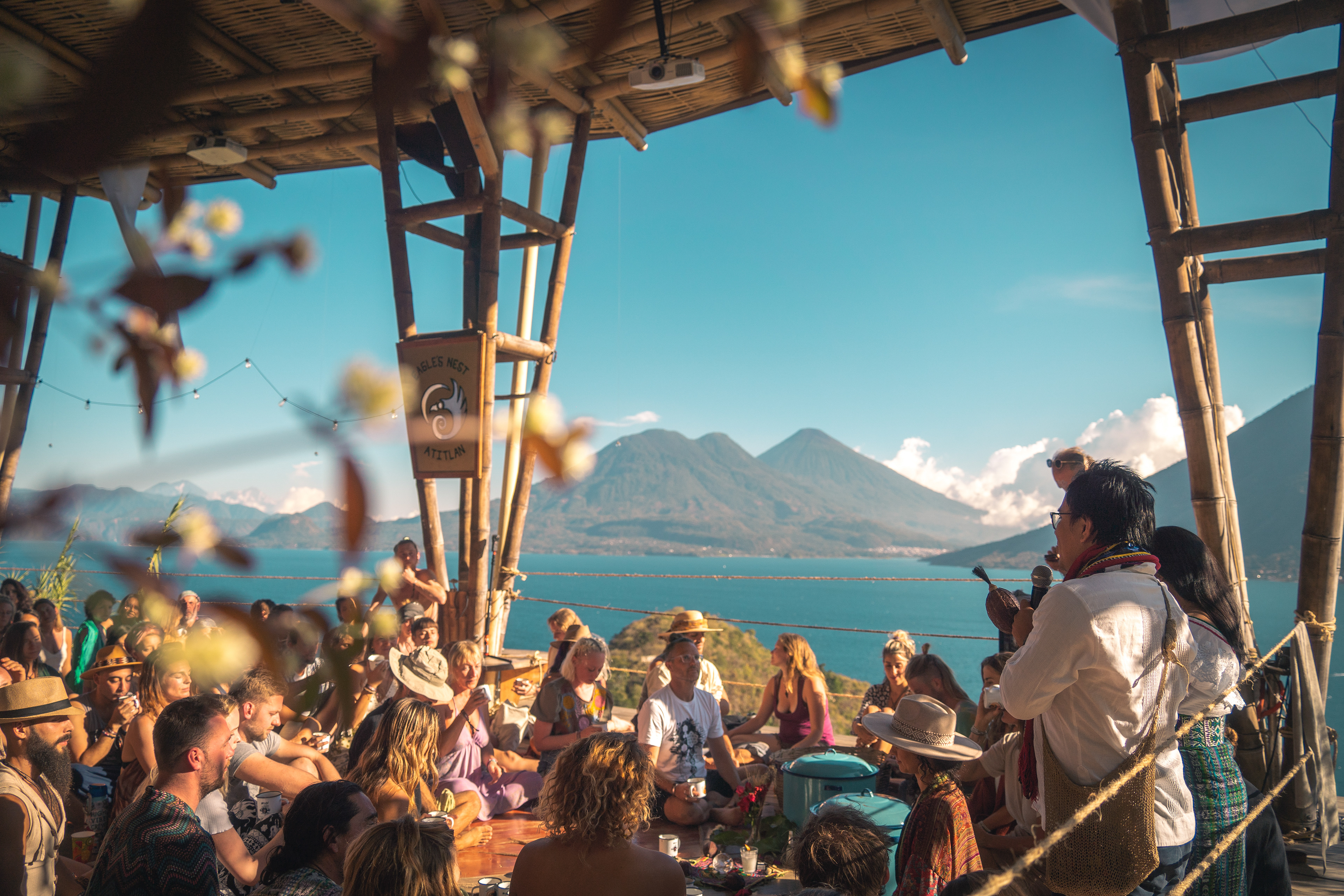 Mose Cacao Ceremony, Eagle's Nest, Lake Atitlan, Guatemala