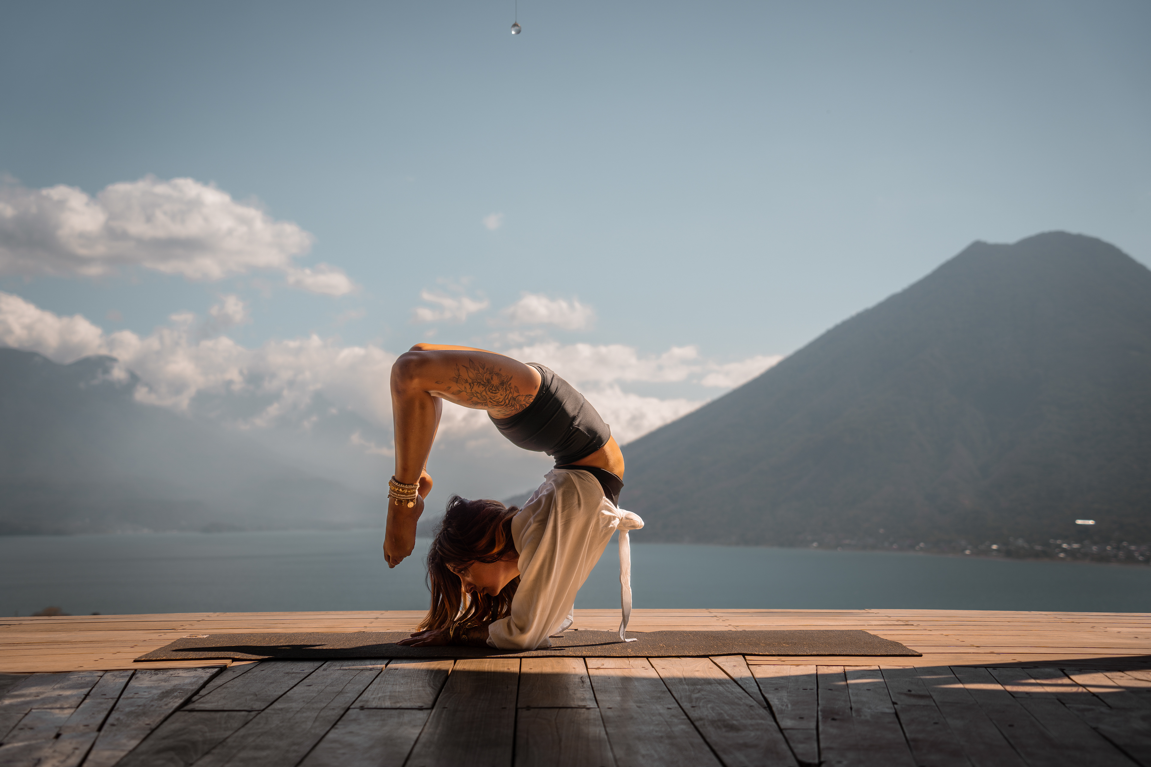 Yoga Photo shoot with Luna, Lake Atitlan, Guatemala
