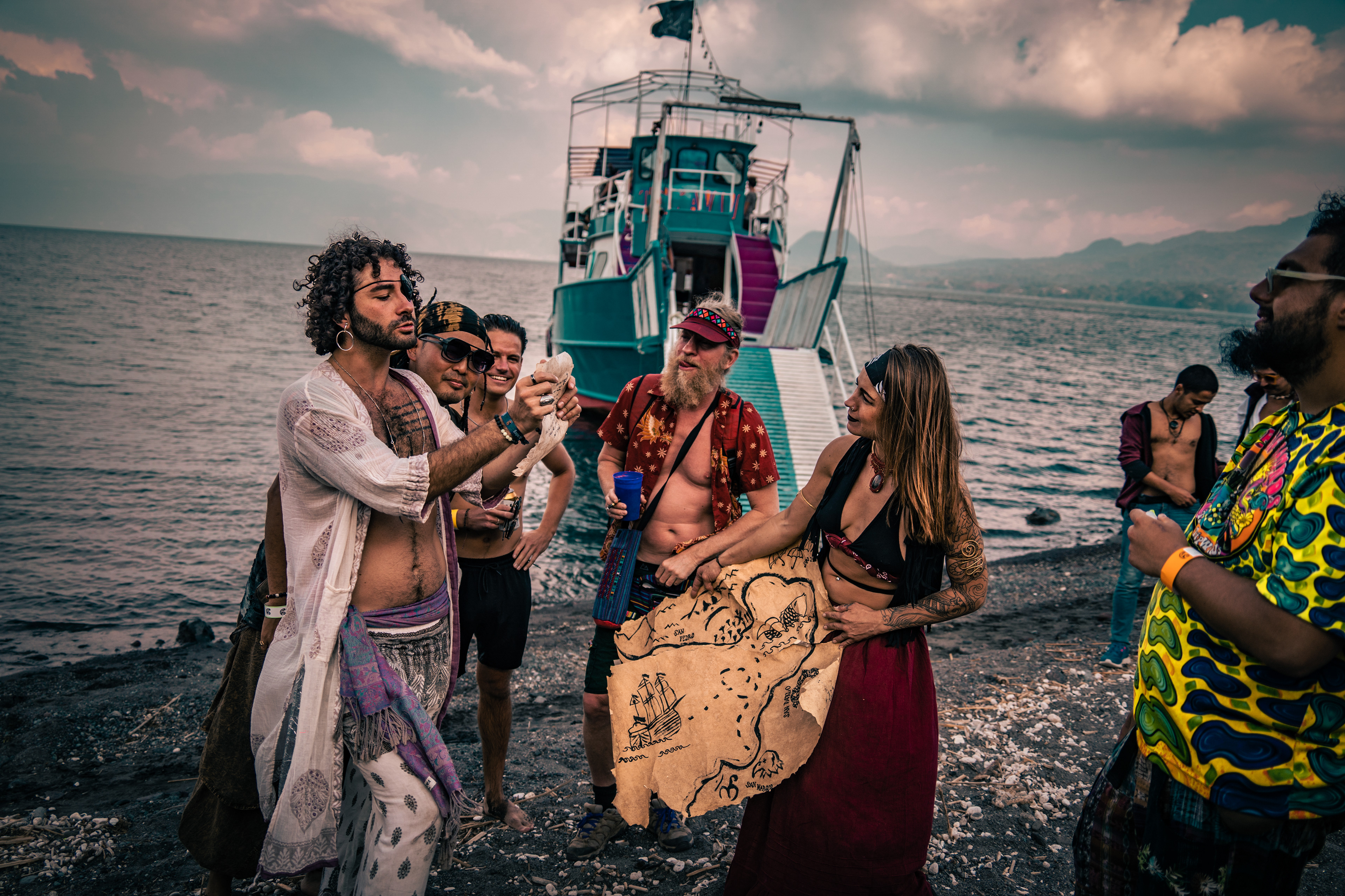 Boat Party, Eagle's Nest, Lake Atitlan, Guatemala