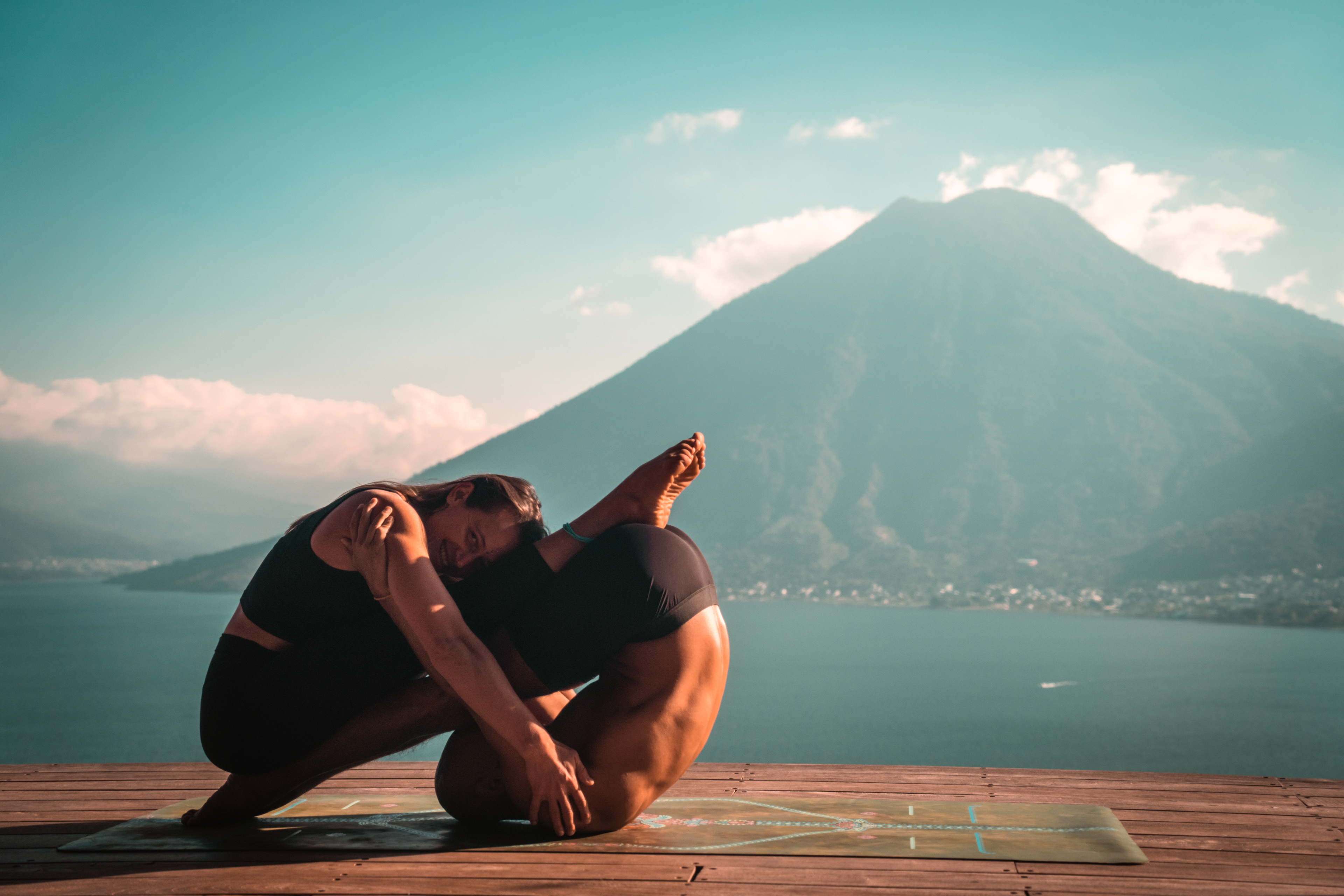 Yoga Photo shoot with Ella & David, Eagles Nest, Lake Atitlan, Guatemala