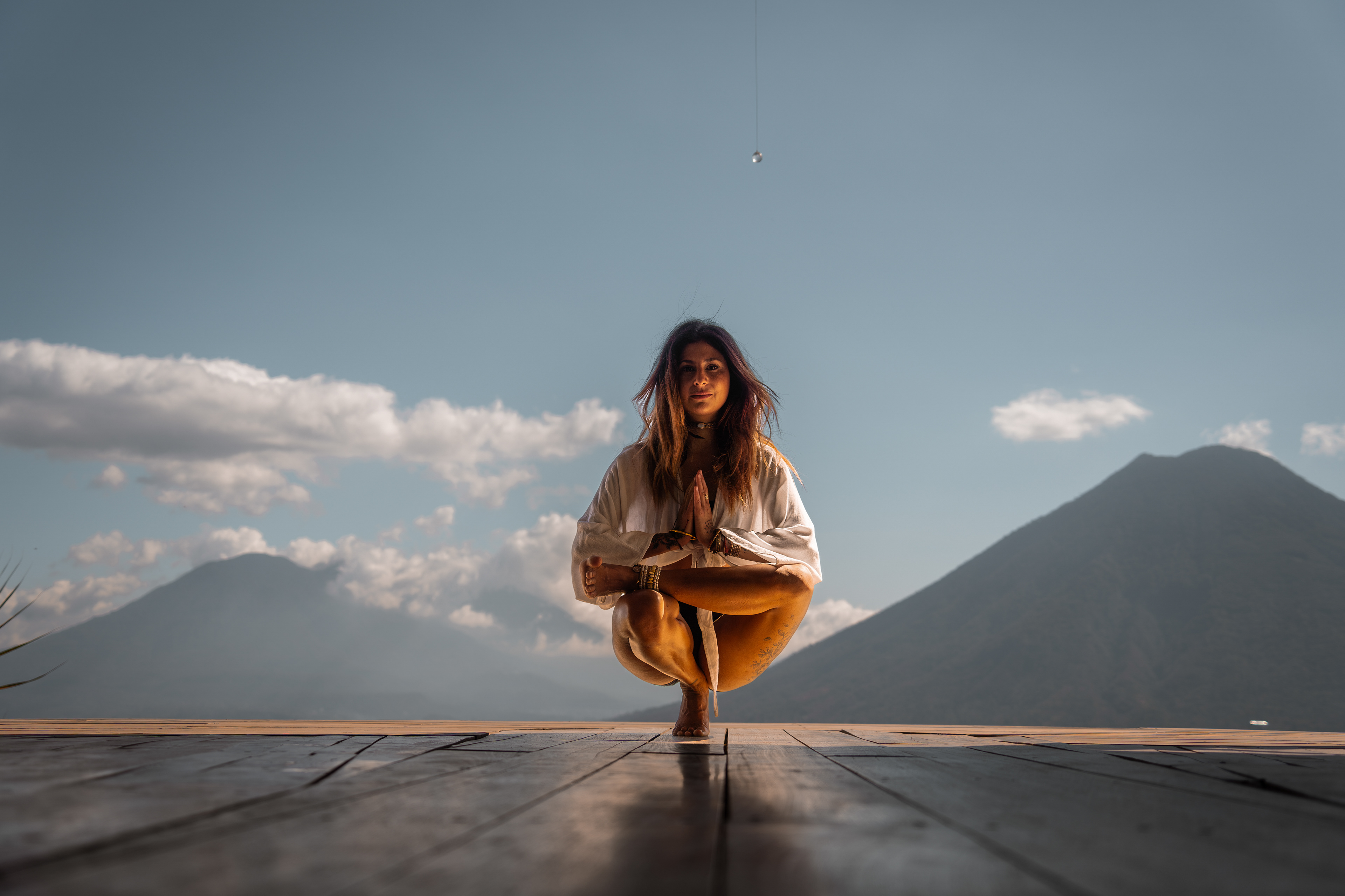 Yoga Photo shoot with Luna, Lake Atitlan, Guatemala