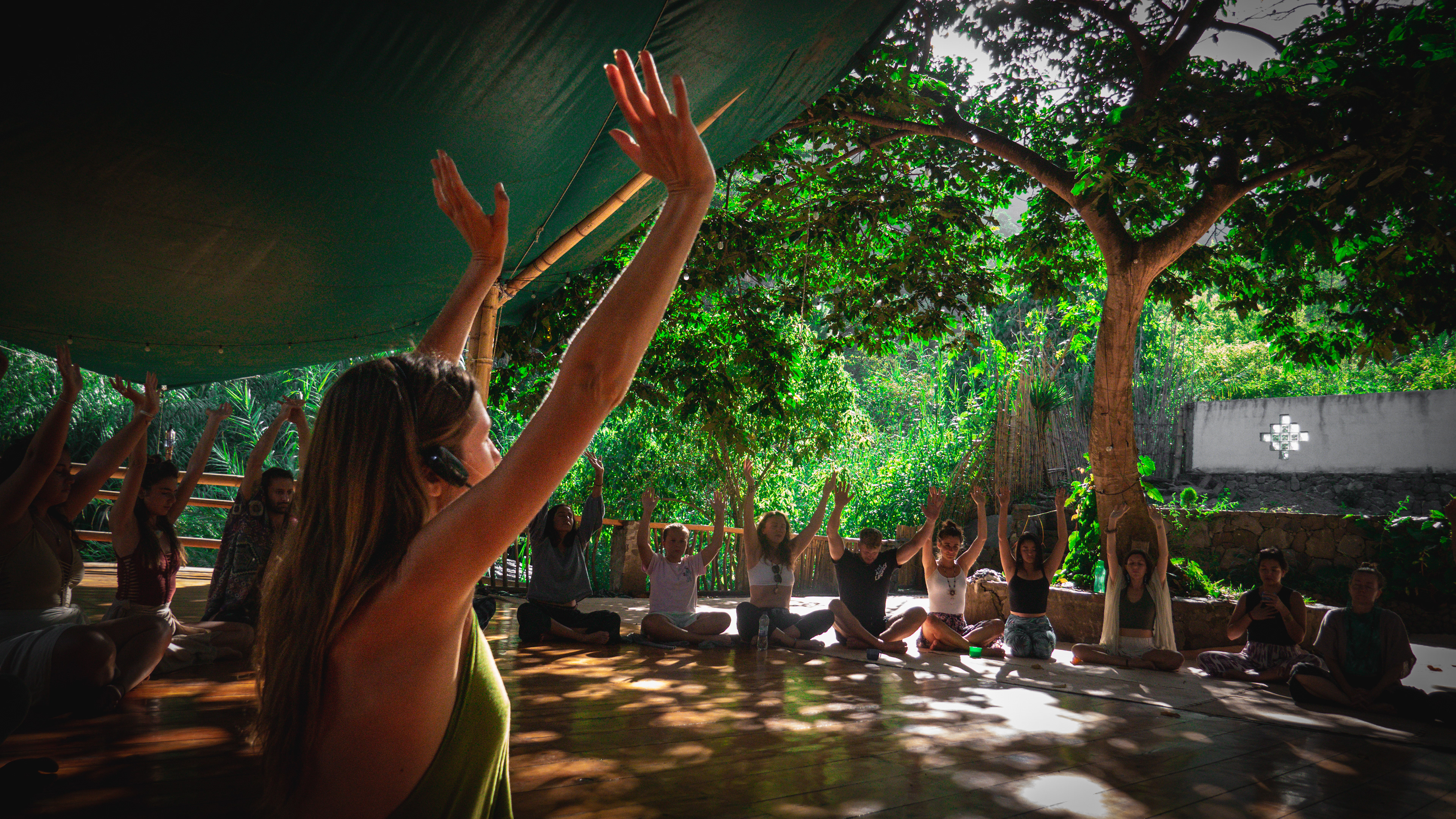 Ecstatic dance, Gaia Dance Temple, Tzununa, Guatemala