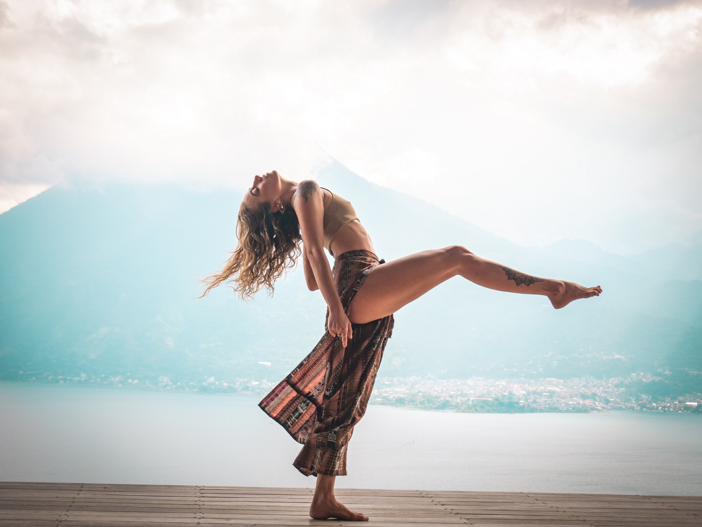 Yoga Photo shoot with Chrystee, Lake Atitlan, Guatemala