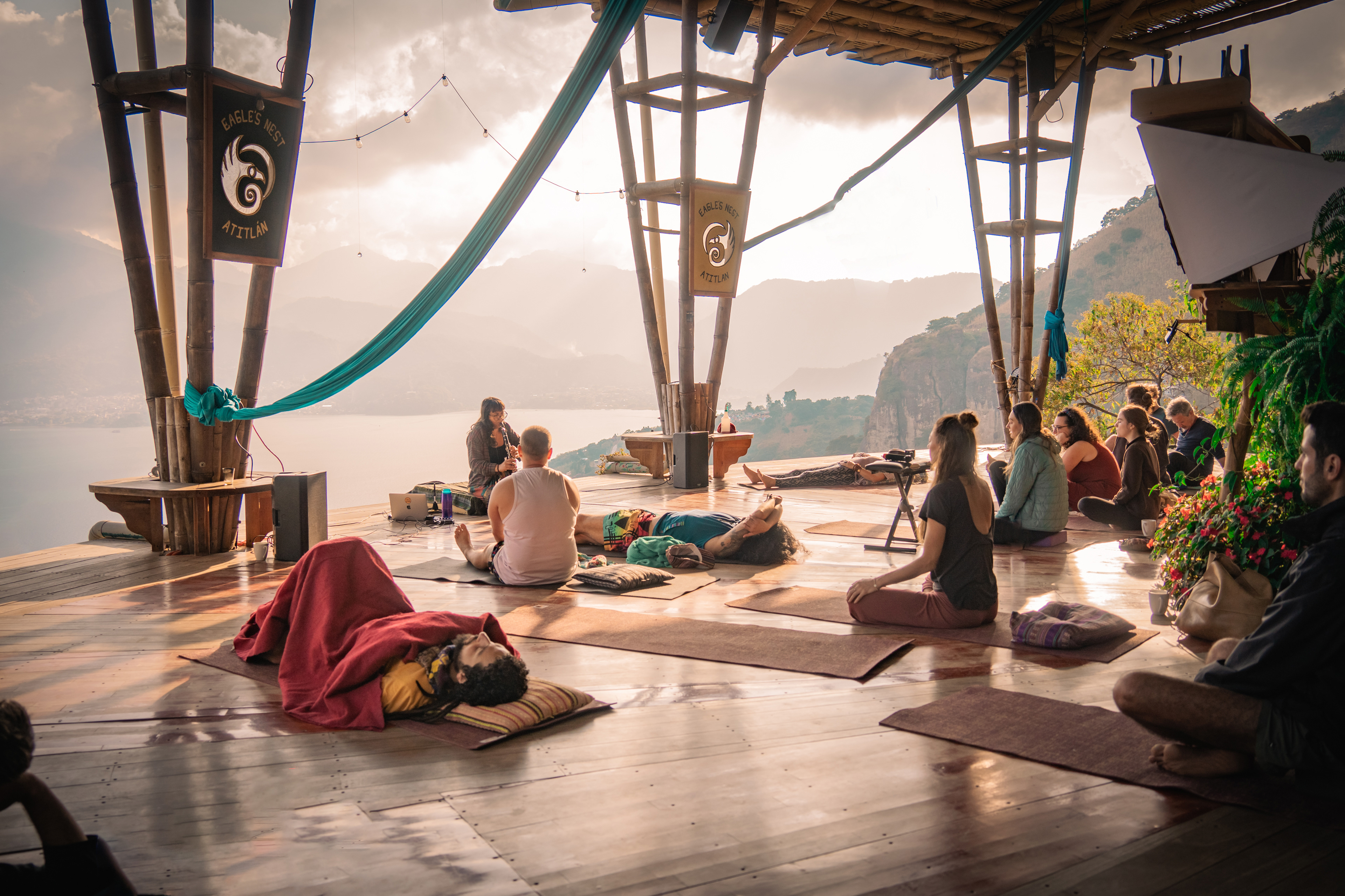 Flut Concert, Eagle's Nest, Lake Atitlan, Guatemala