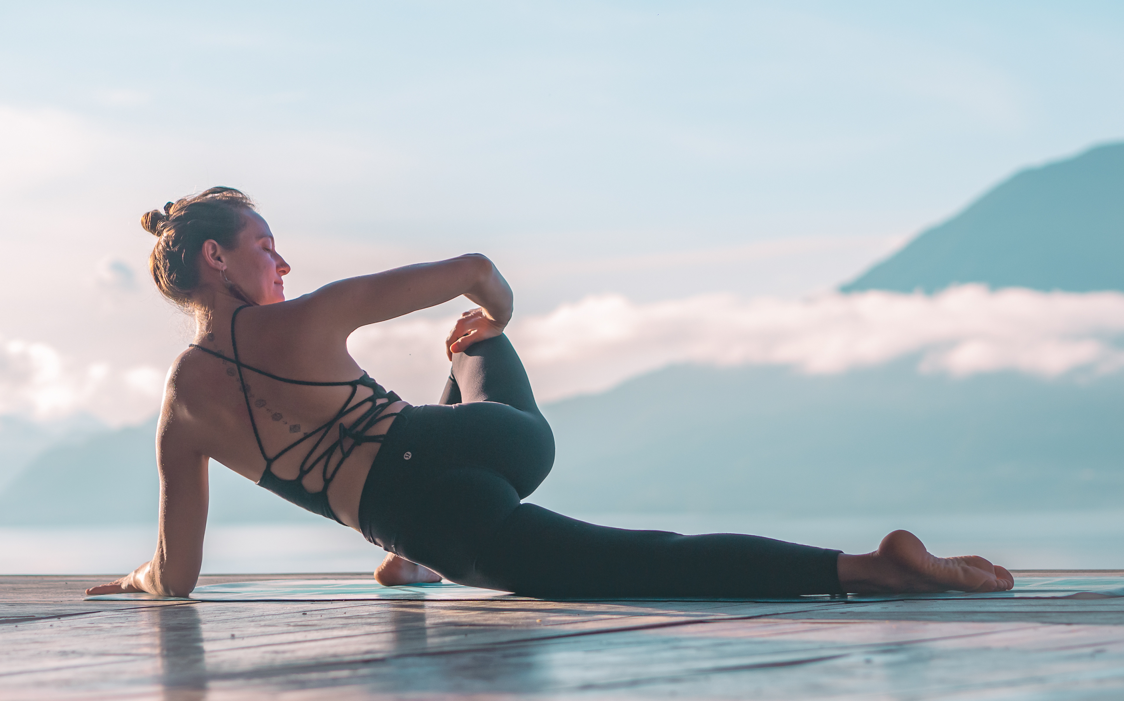 Yoga Photo shoot with Ella, Lake Atitlan, Guatemala