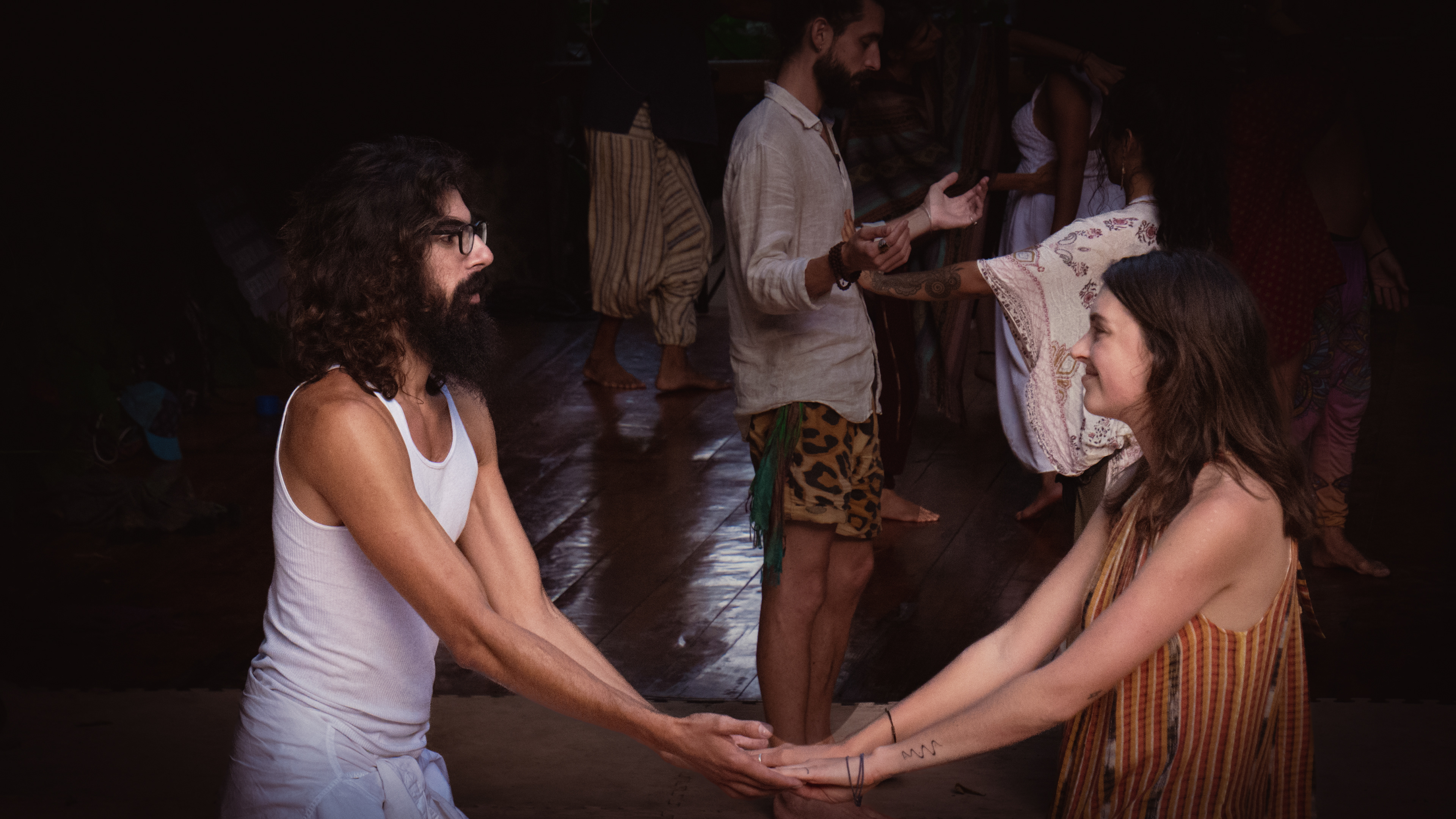 Ecstatic dance, Gaia Dance Temple, Tzununa, Guatemala