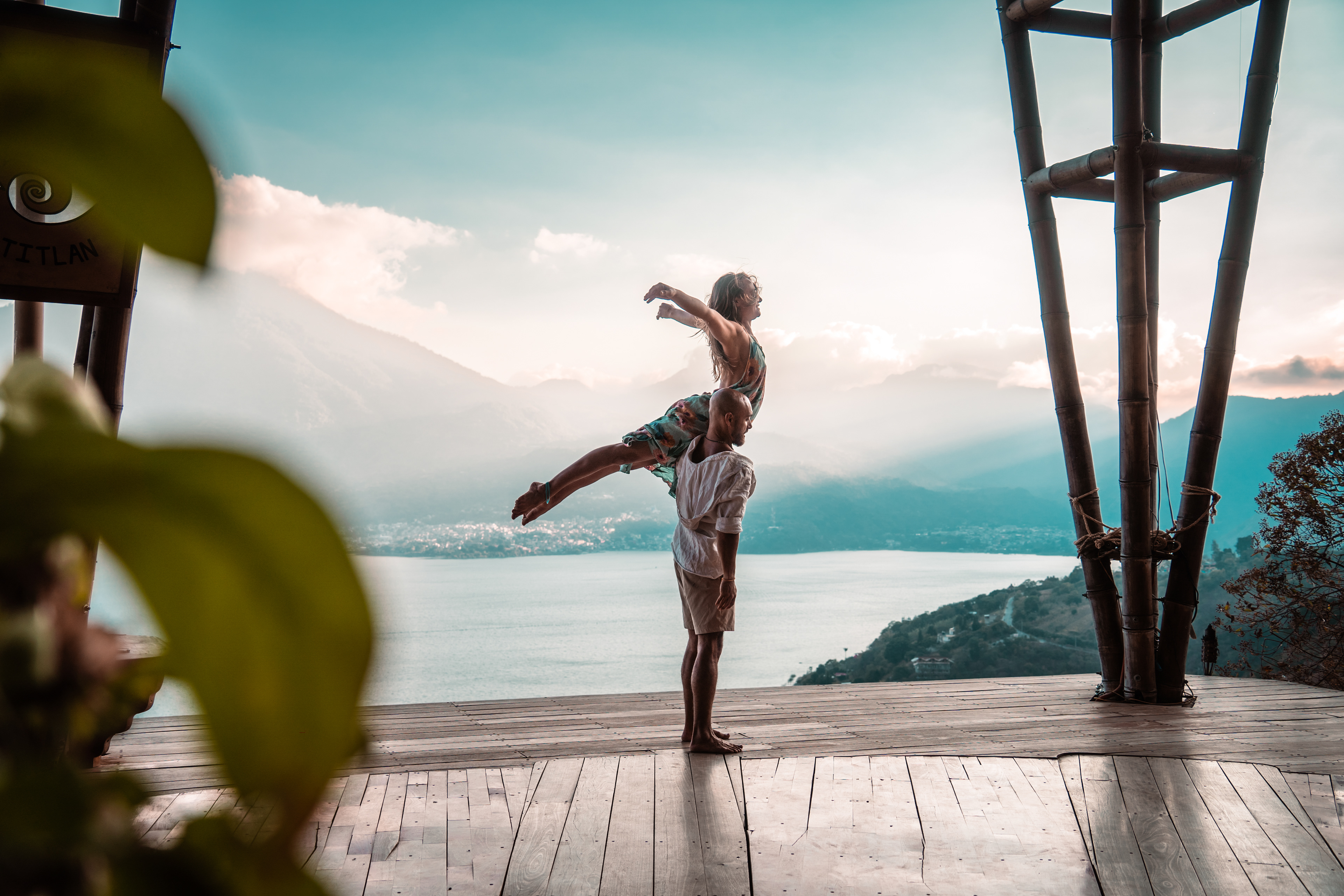Yoga Photo shoot with Ella & David, Eagles Nest, Lake Atitlan, Guatemala