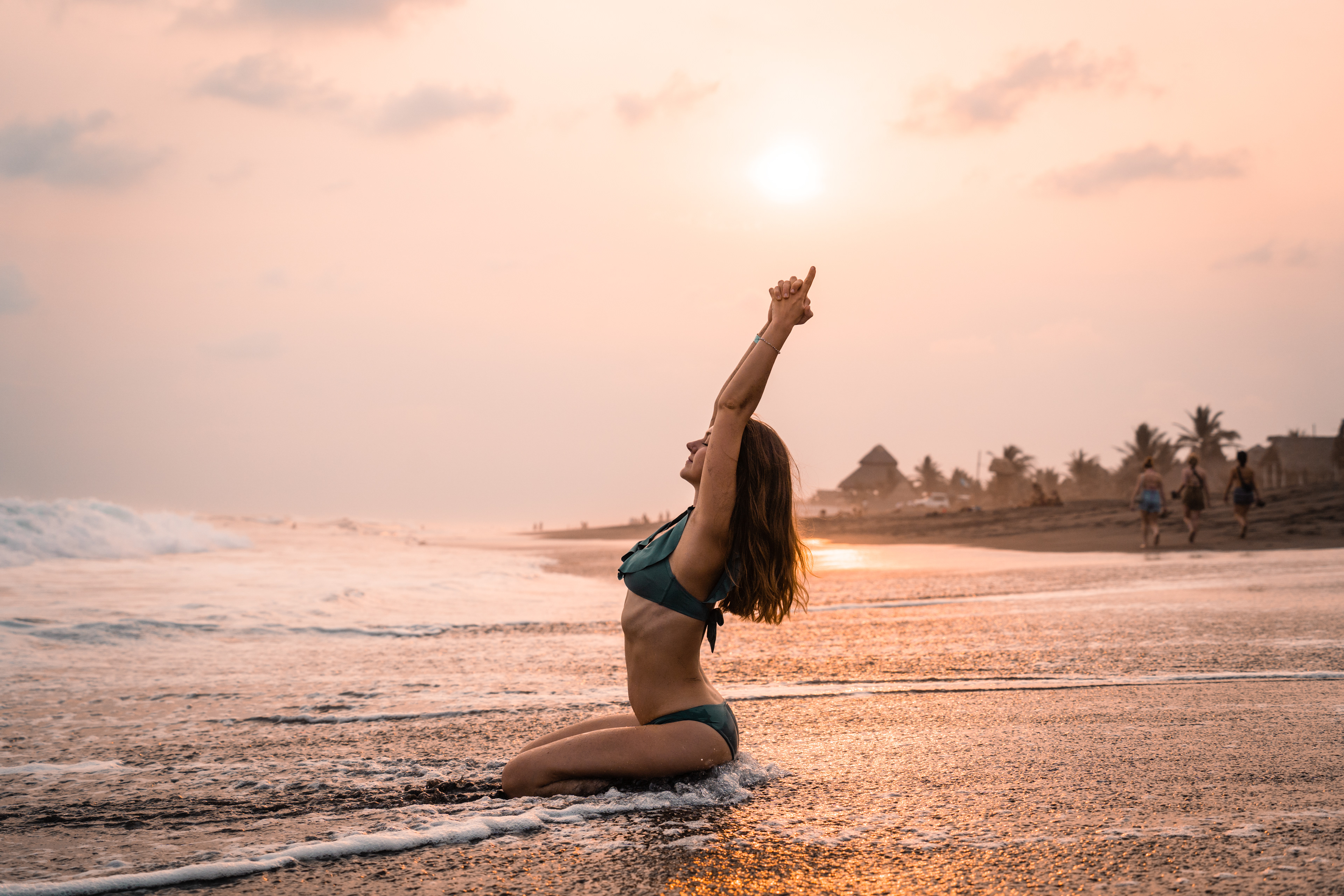 Yoga Photo shoot with Laura, El Paredon, Guatemala