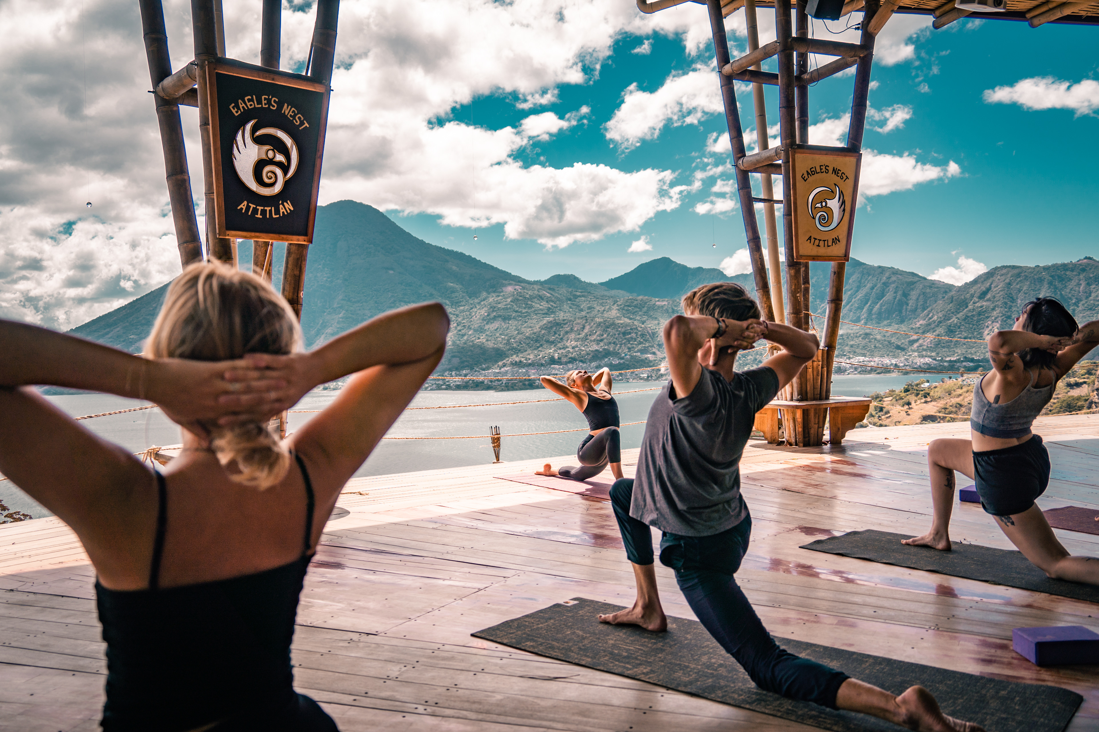 Yoga Photo shoot, Eagles Nest, Lake Atitlan, Guatemala