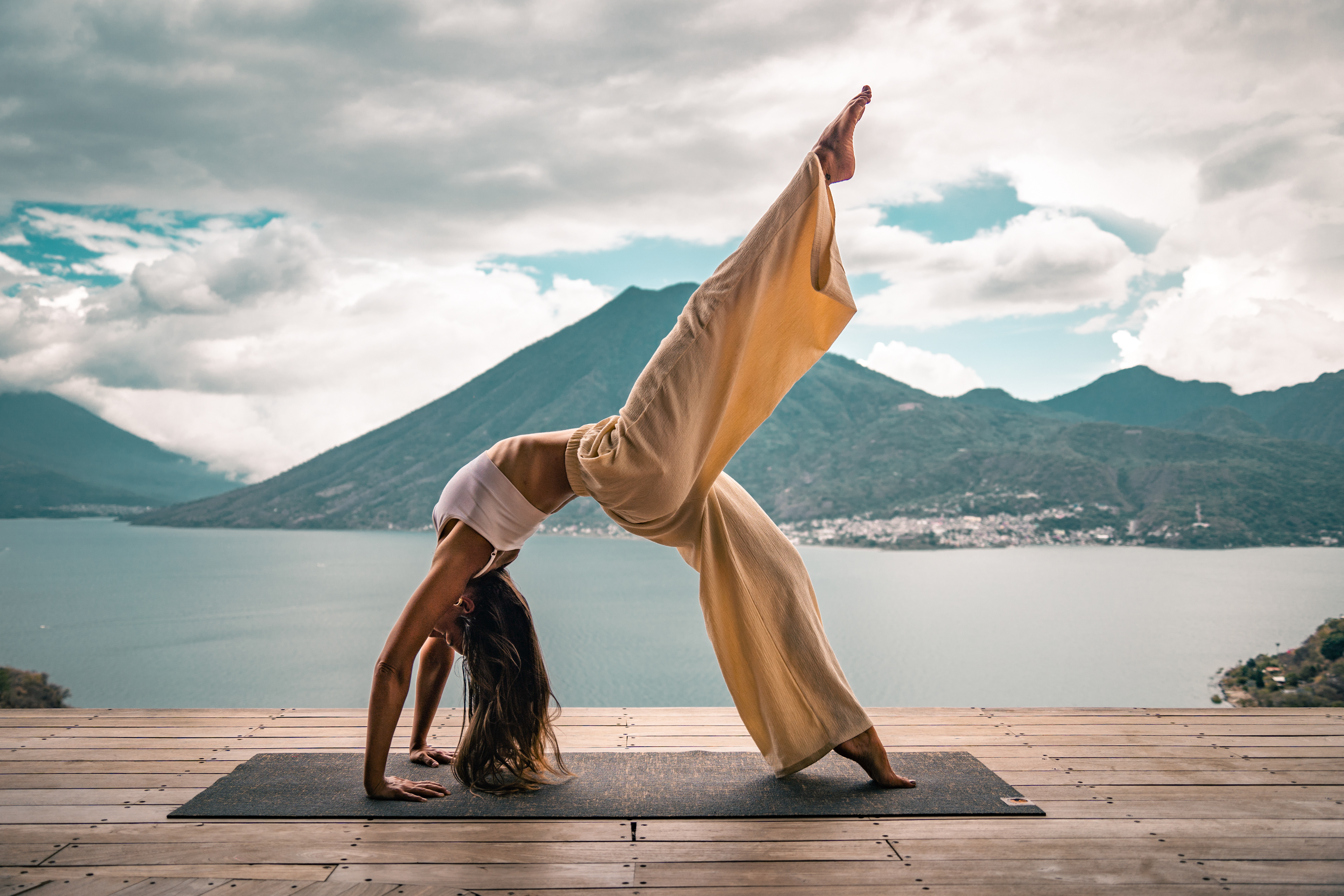 Yoga Photo shoot with Rachael , Lake Atitlan, Guatemala