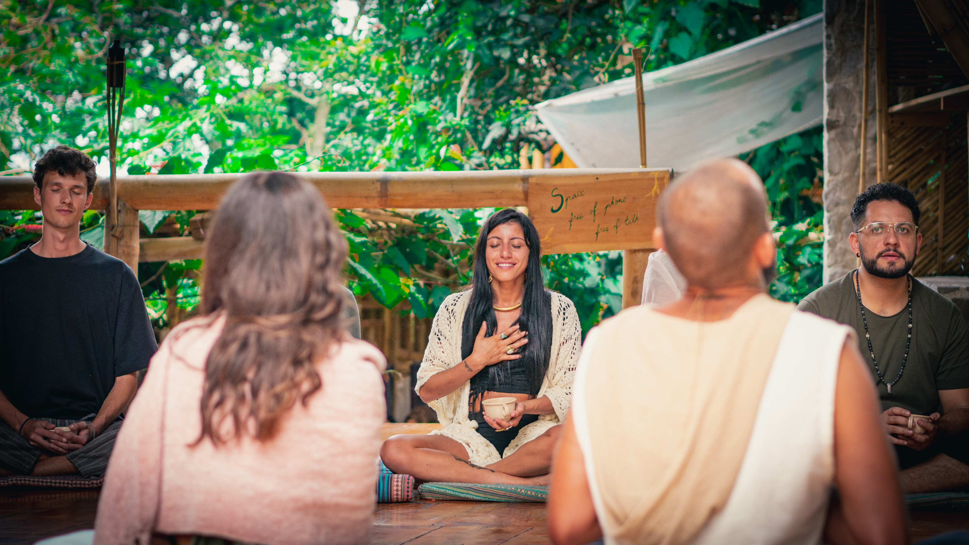 Cacao Ceremony, Gaia Dance Temple, Tzununa, Guatemala