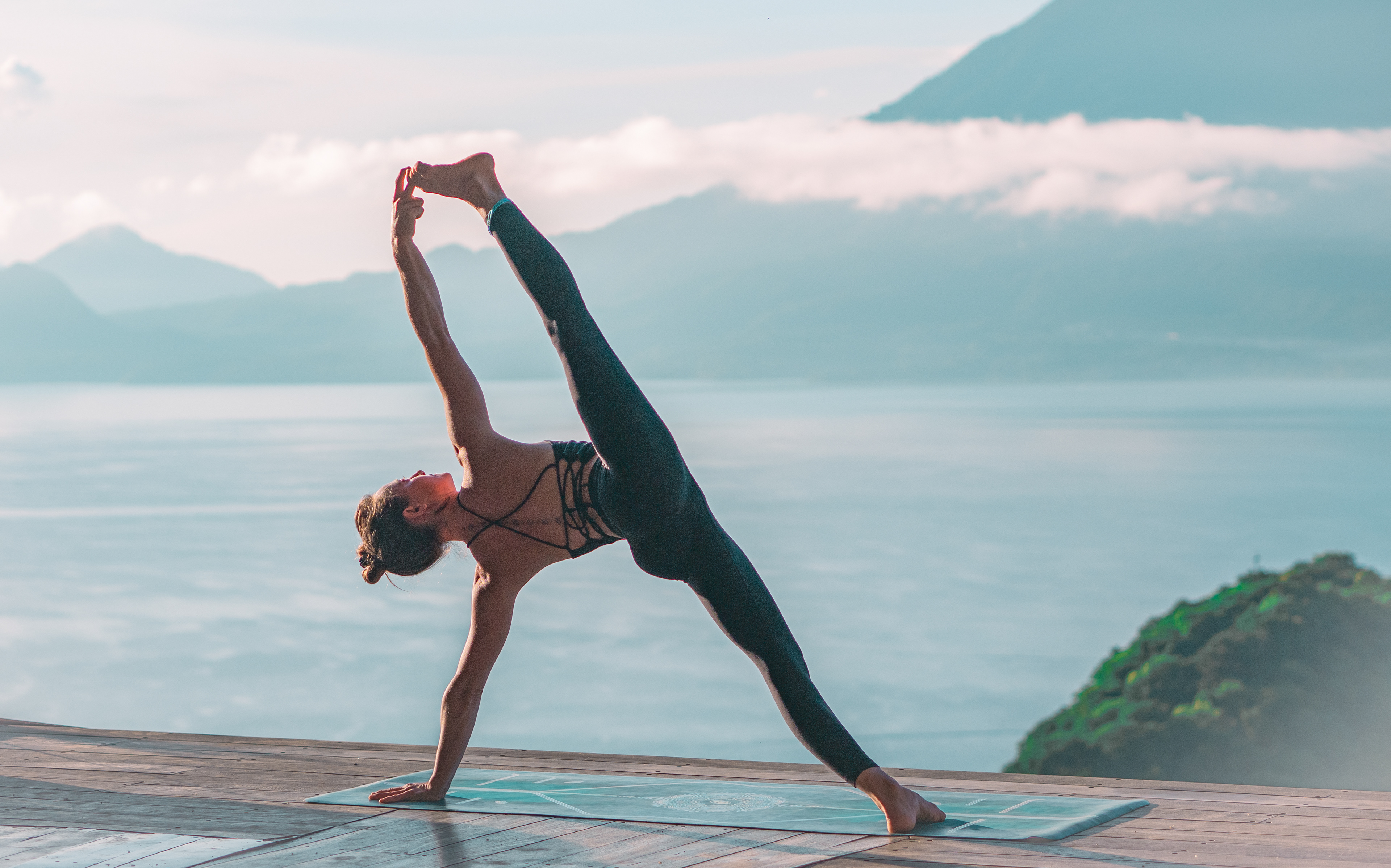 Yoga Photo shoot with Ella, Lake Atitlan, Guatemala
