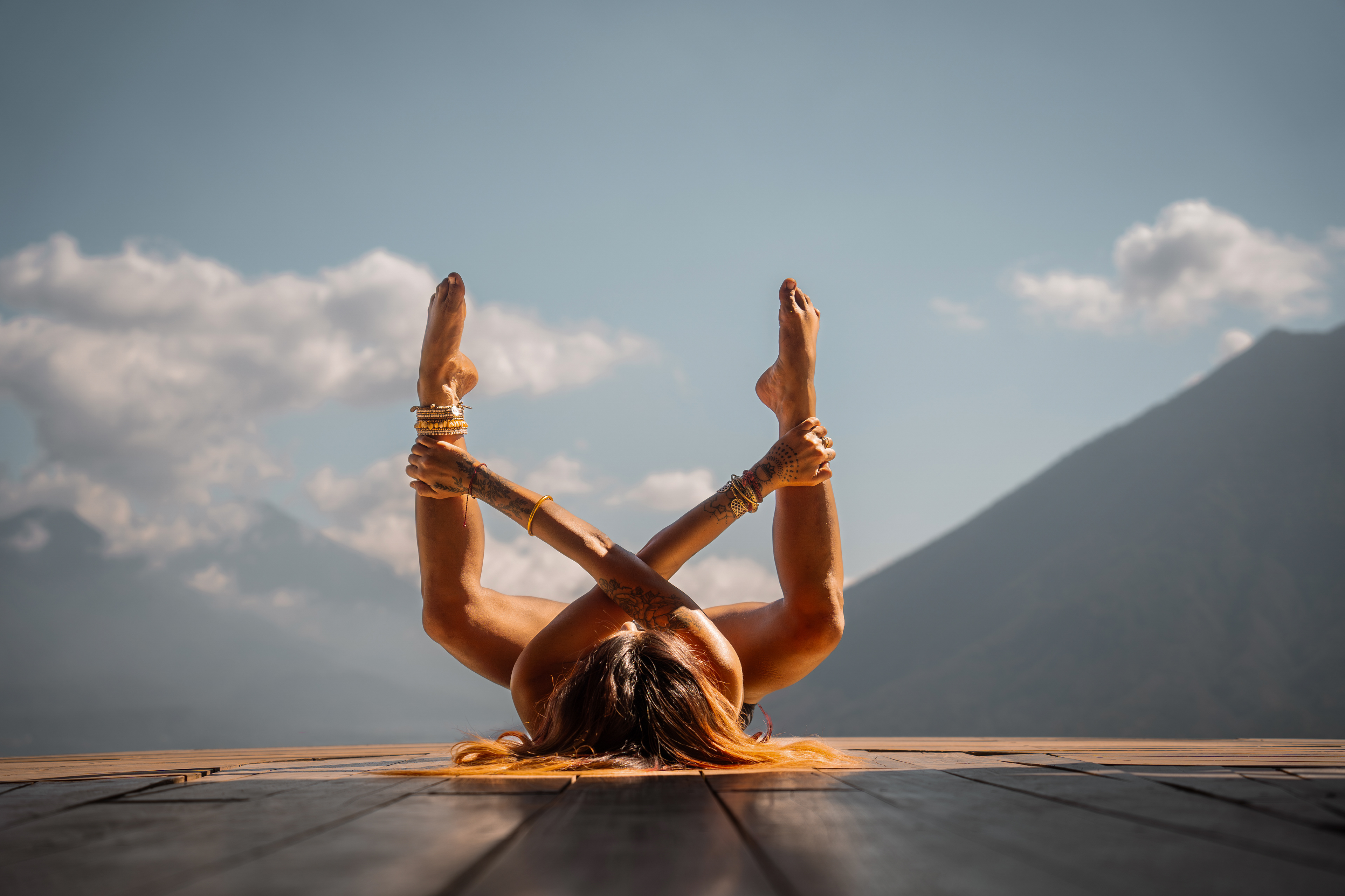 Yoga Photo shoot with Luna, Lake Atitlan, Guatemala