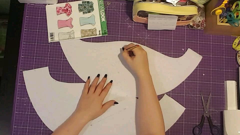 Final Garment: Adjusting the Pattern so that they have tiered sleeves