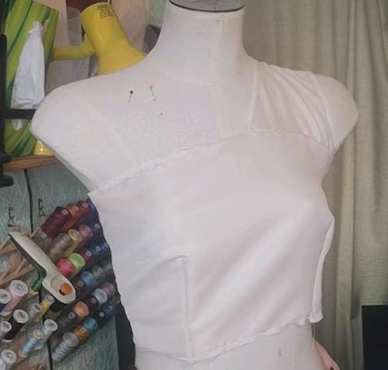 Modelling on the Stand: Finished fabric sample