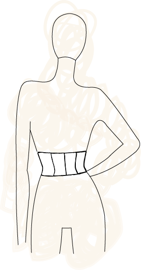 Adobe Illustrator sketch, back, no colour