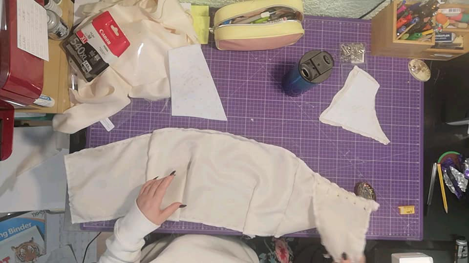 Modelling on the Stand: Fabric sample