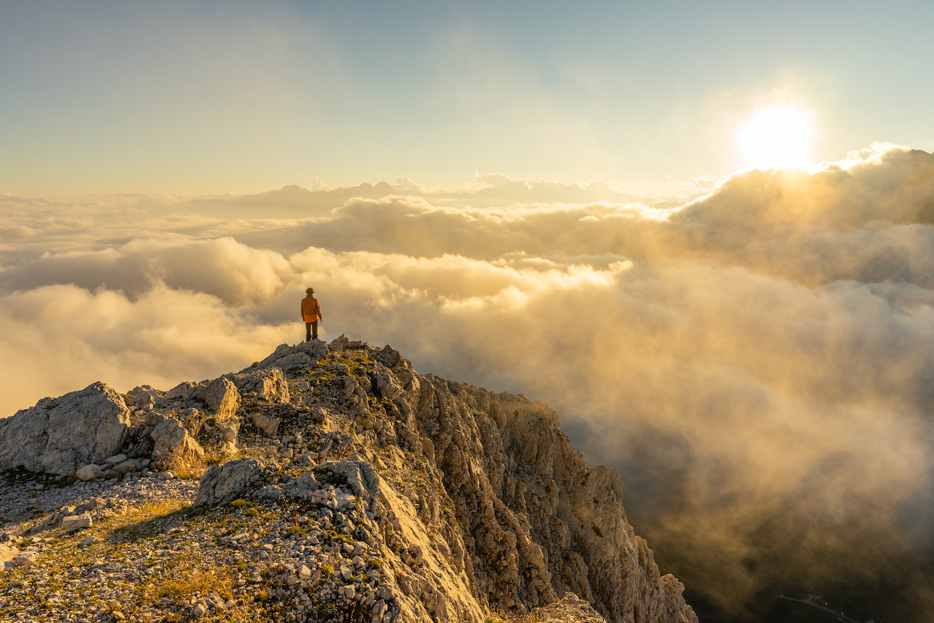 San Sebastiano, a mountain in Val  di Zoldo, Dolomites
