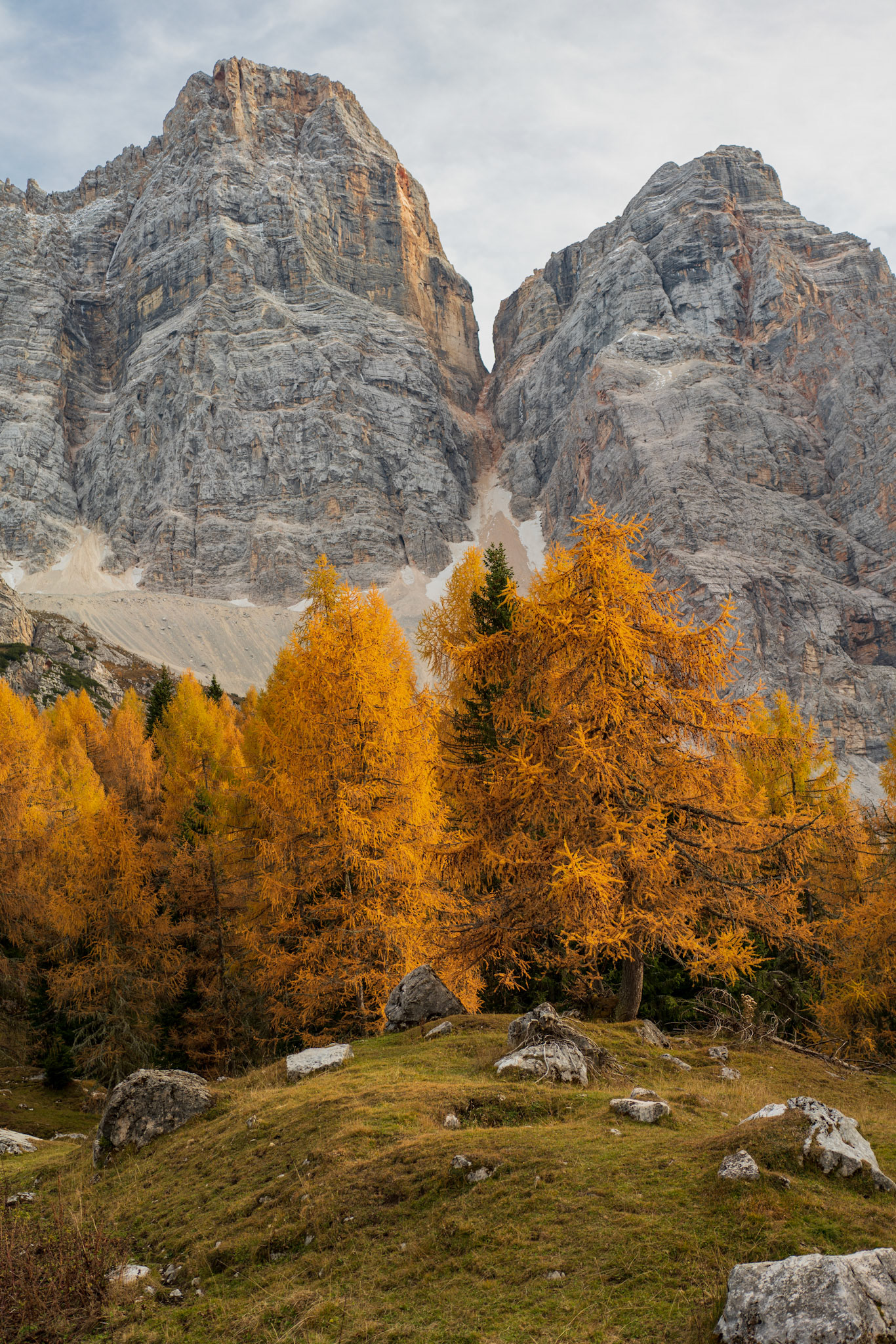 An extremely colourful autumn gave me these views, Dolomites, Italy