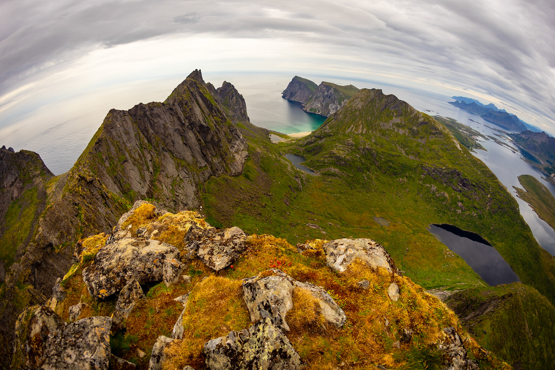 Taken from the top of Kitinden, Lofoten Islands