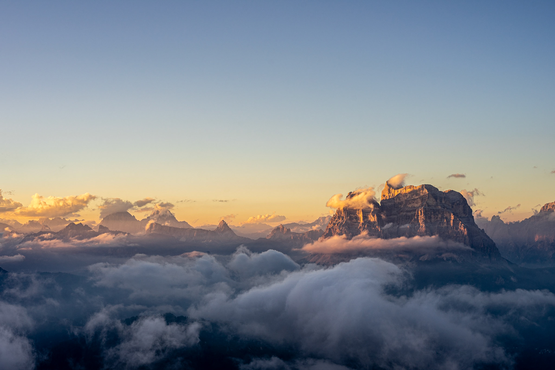 San Sebastiano, a mountain in Val  di Zoldo, Dolomites