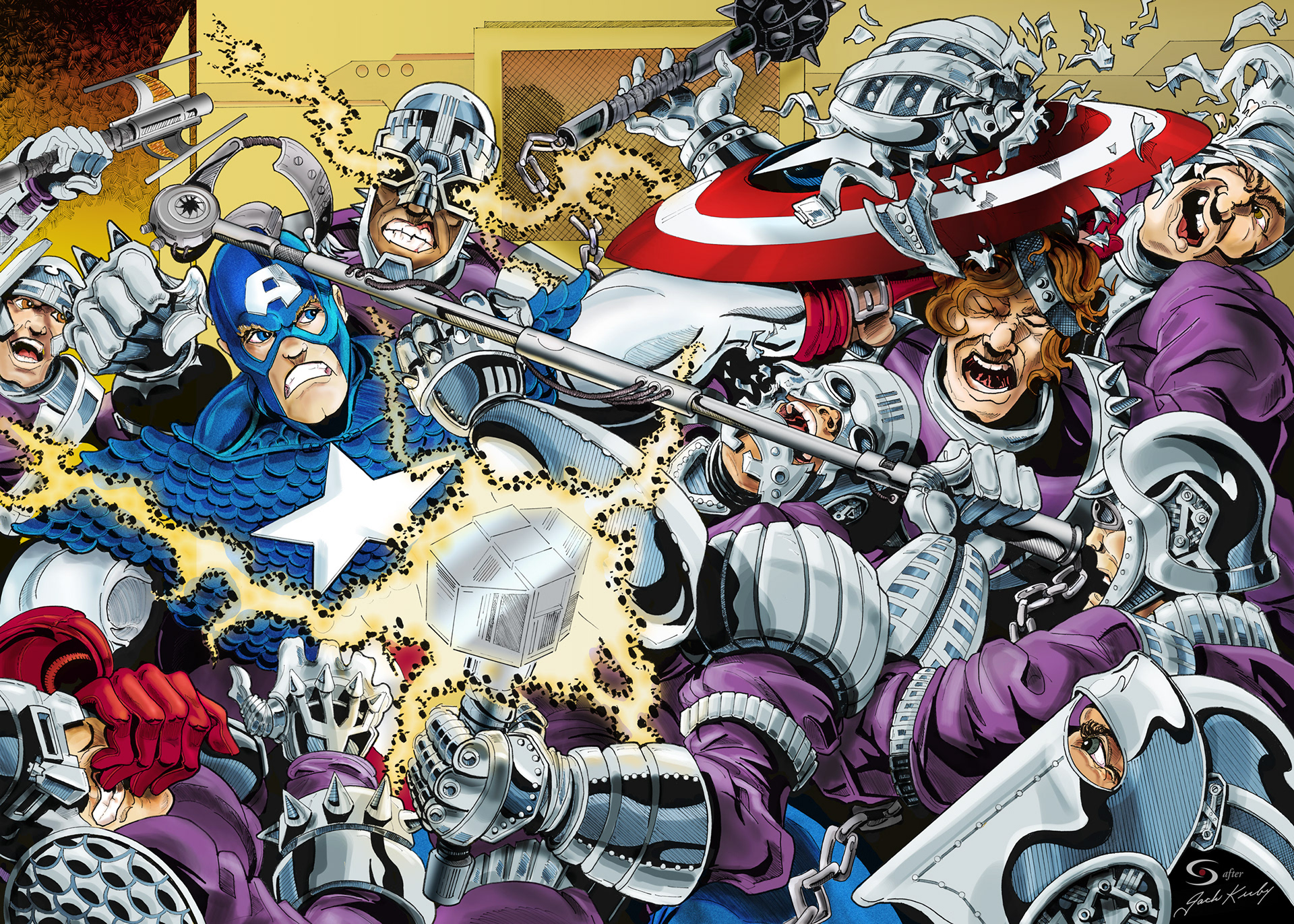 My homage to Jack Kirby from Captain America #196