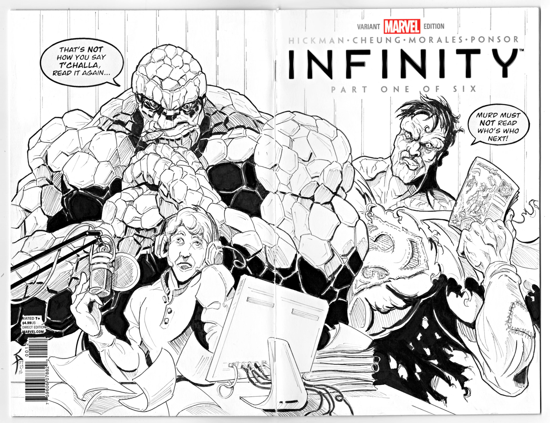 Sketch cover for the Comic Geek Speak podcast.