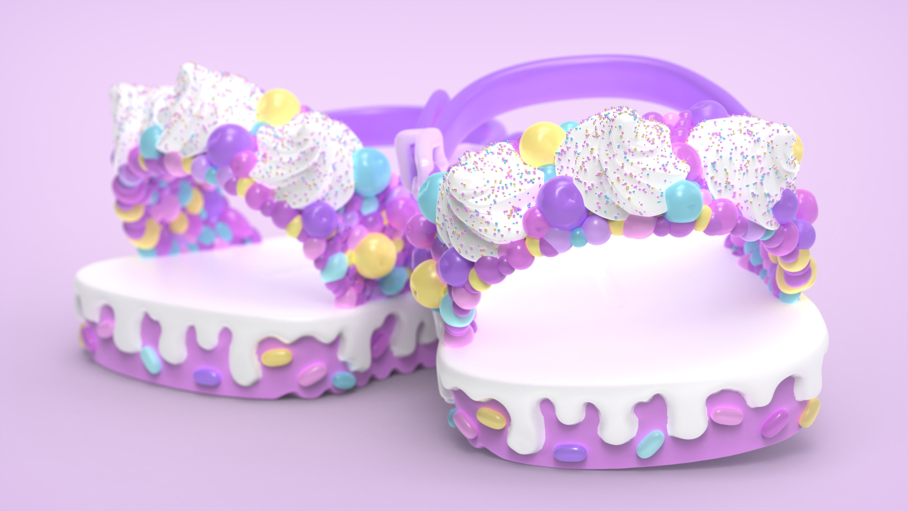 3D Model for production of Baby Cool's Lula Lolipop shoes, released on 2022 by Magic Box Toys INT.
