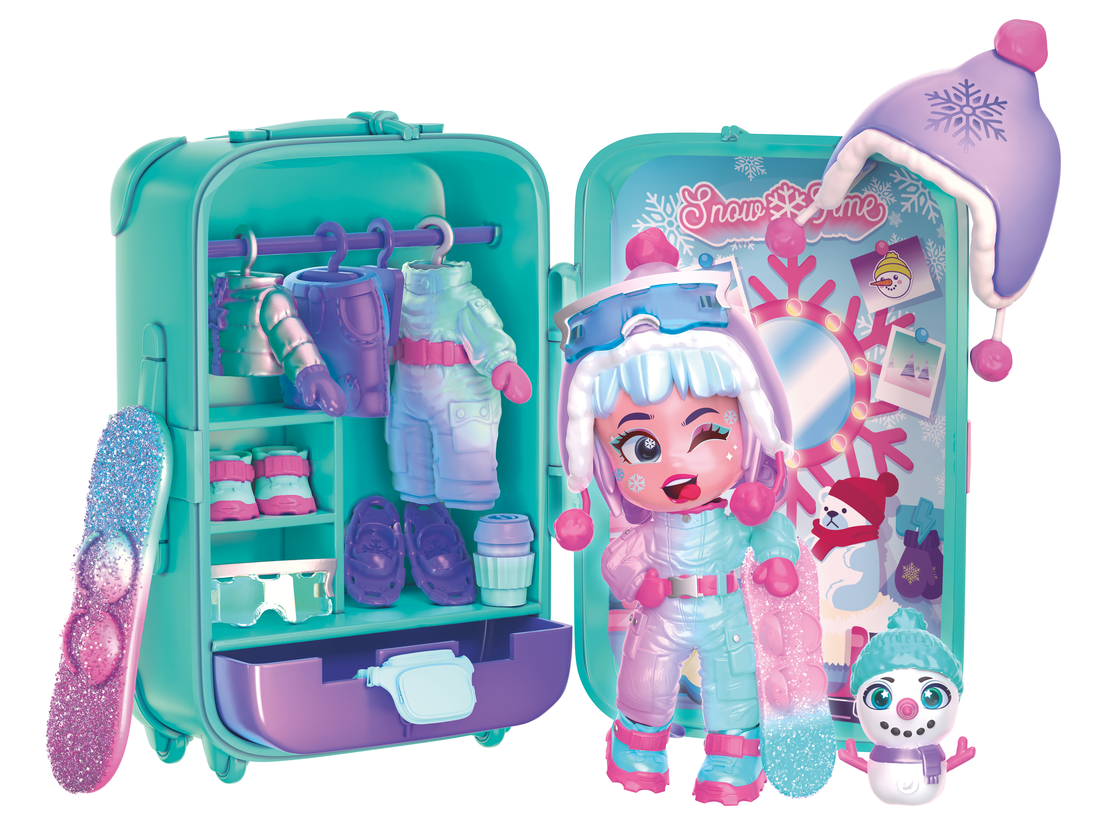 ✨ Kookyloos Season 4 speciall doll WANDA + suitcase with two outfits & accesories inspired by Skiing in the Alps. Doll: Modelled in zBrush and Maya, hi-res optimized for 3D printing and production. Renders: Set-up in zBrush for Keyshot, posterior production with Photoshop. Lighting setup made in Keyshot detailed in the post. 🙏🏼 Doll made by all Kookyloos Team members. ✍🏼 What did I work on? - 3D models of the clothes. - Accesories (Ski goggles, Ski boots, Ski bats, ski board, snow raquets, coffee cup) - Keyshot lights & textures set-up and renders. - Product samples supervision until market launch.