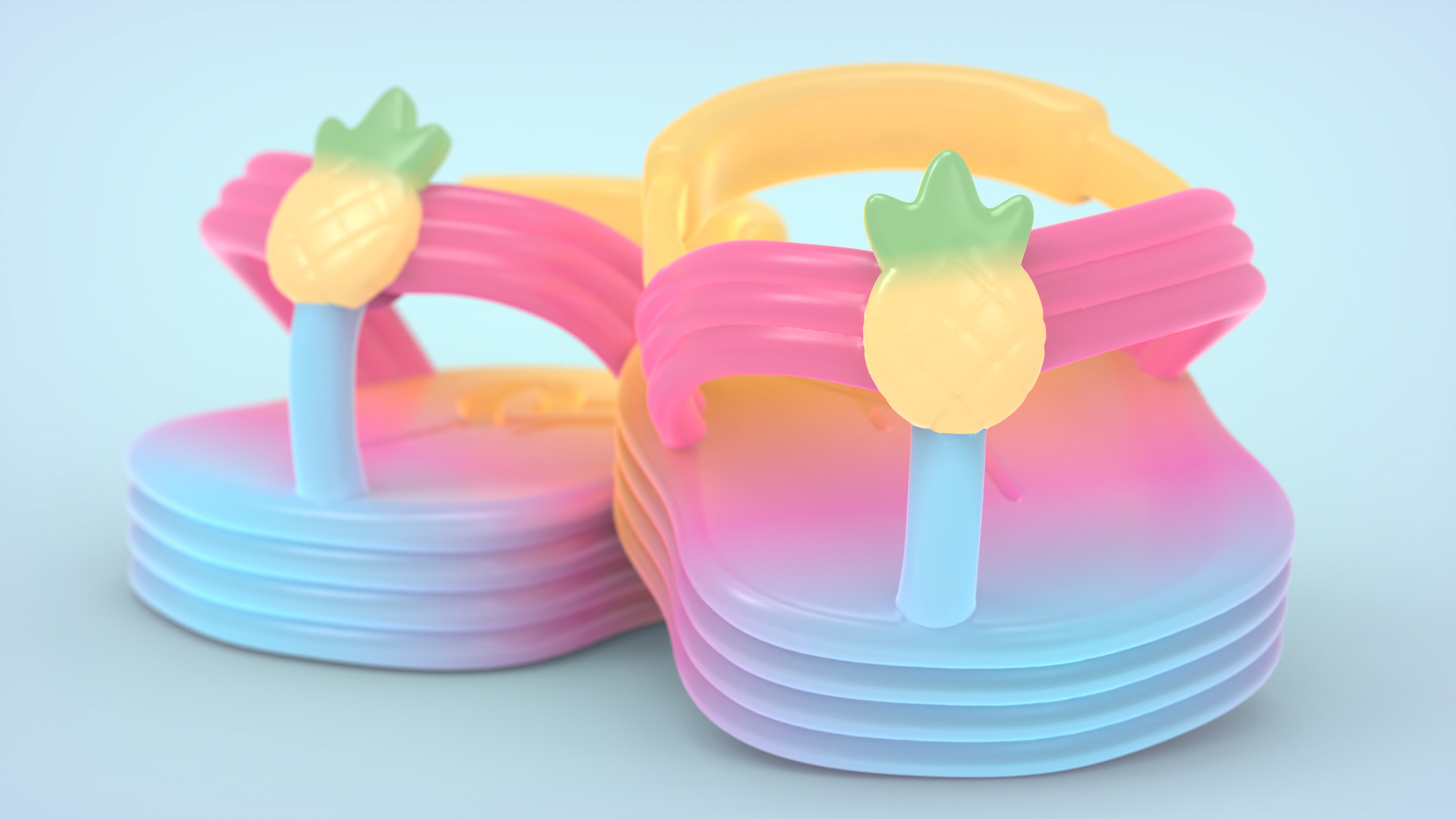3D Model for production of Baby Cool's Mini Mia shoes, released on 2022 by Magic Box Toys INT.