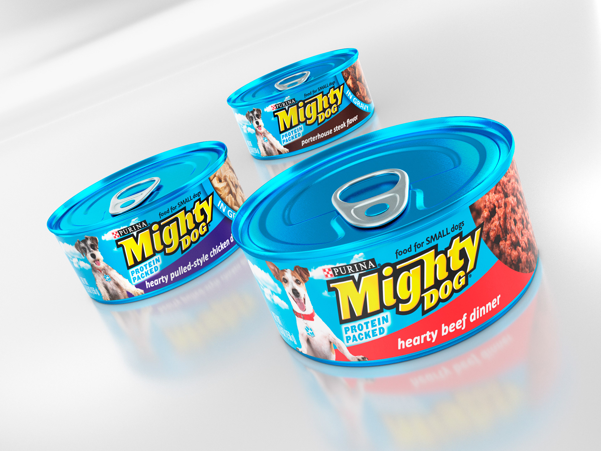 Mighty Dog 3D cans