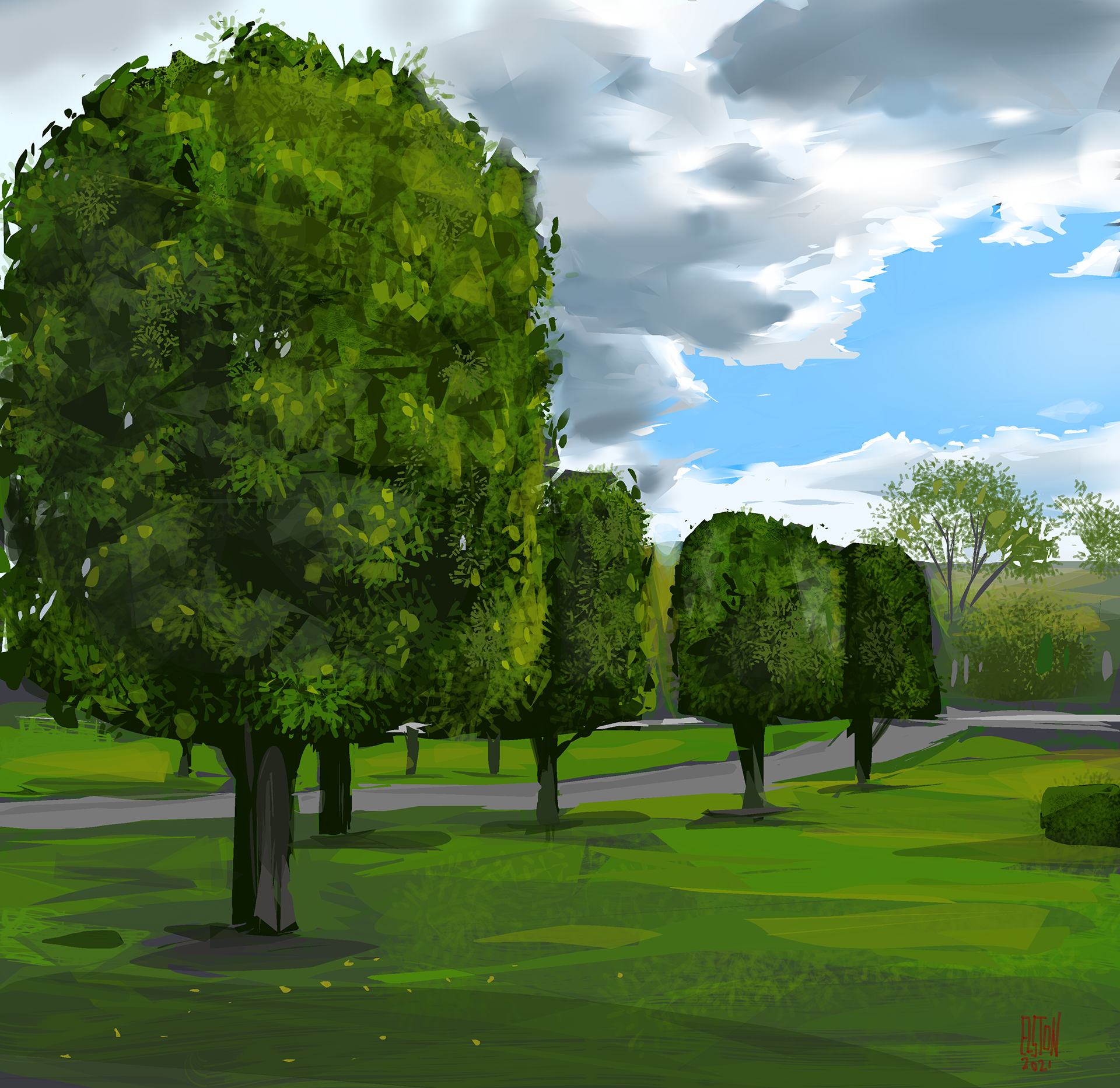 Trees in Franklin TN, HEAVYPAINT