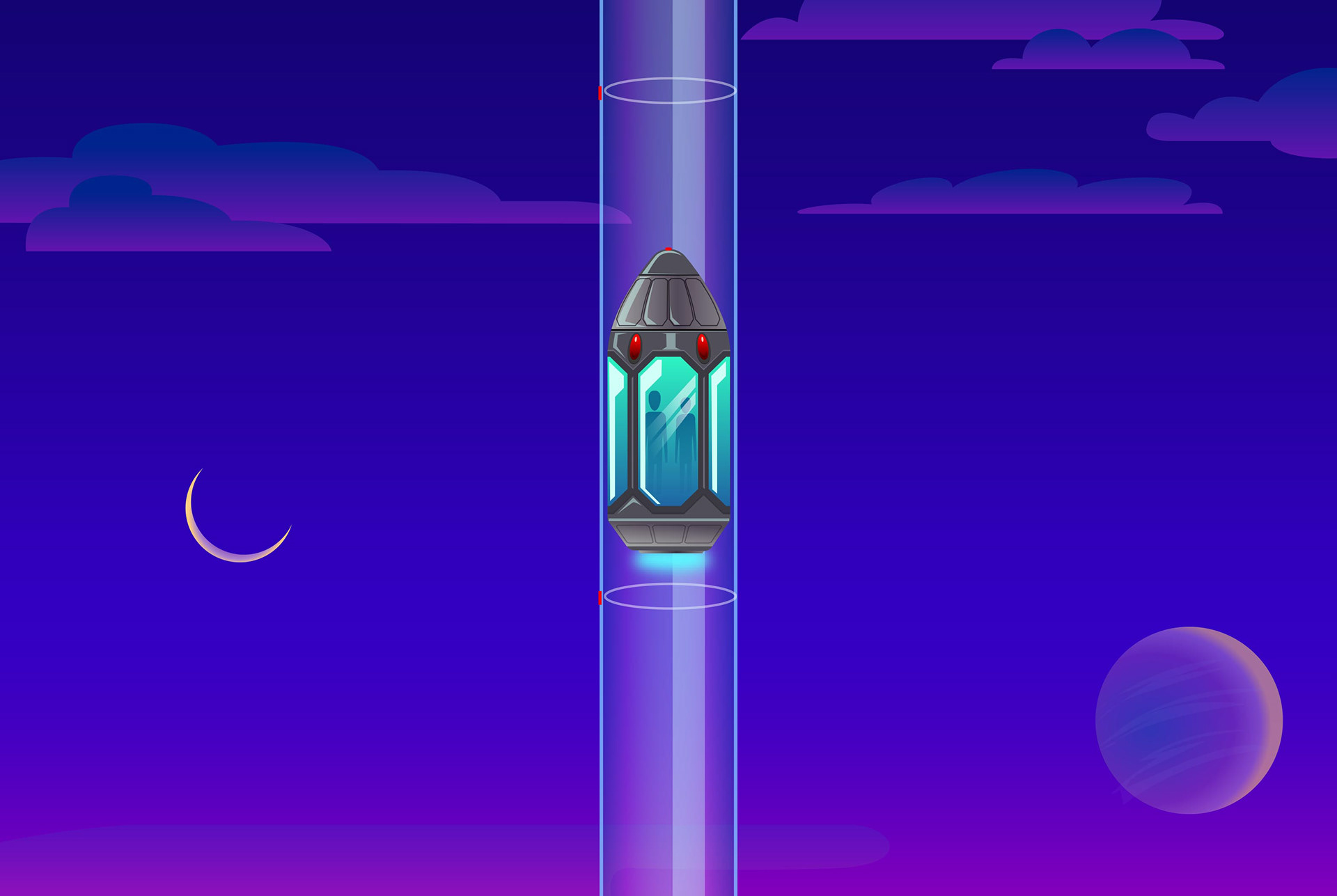 detail of space elevator