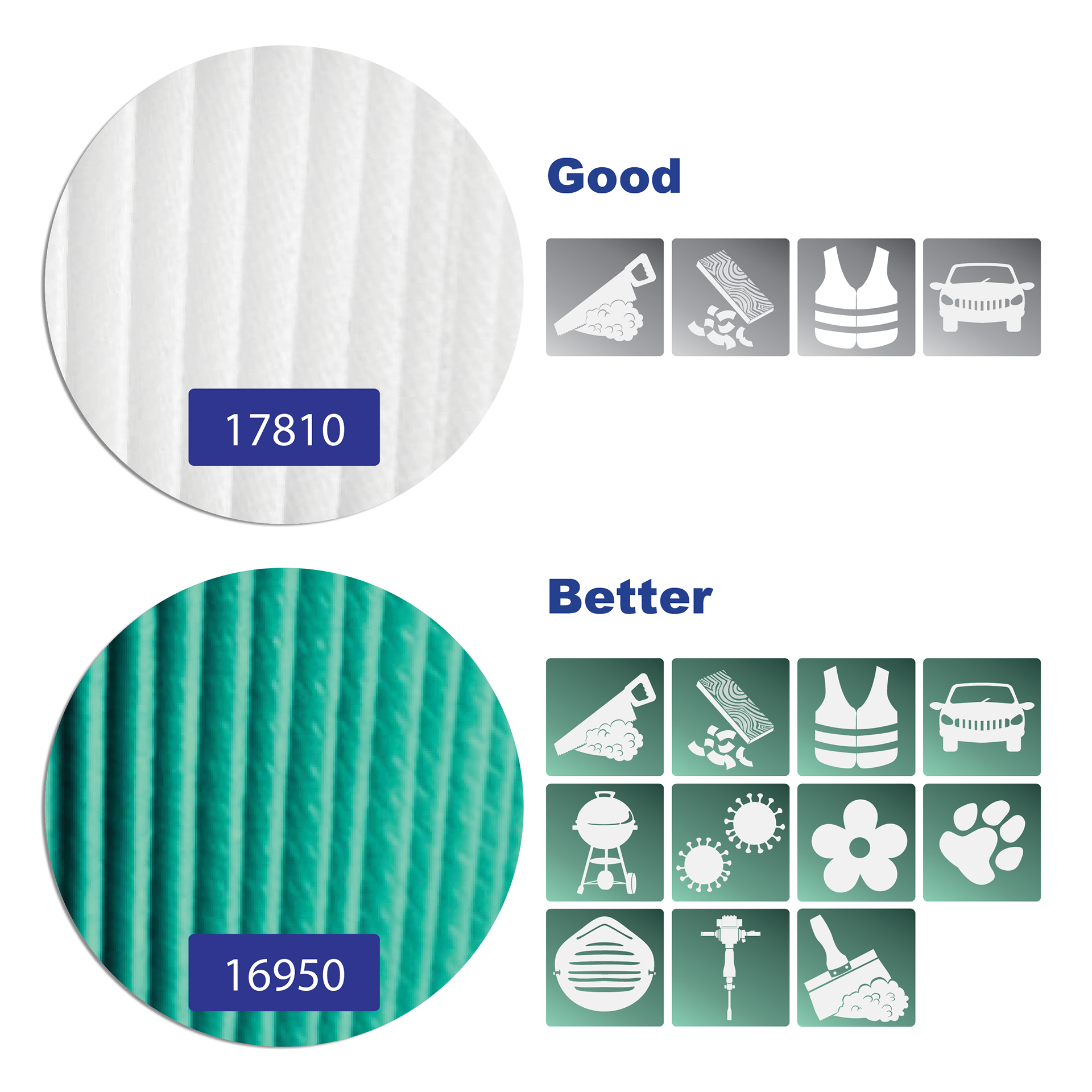 Icons for informational Graphic