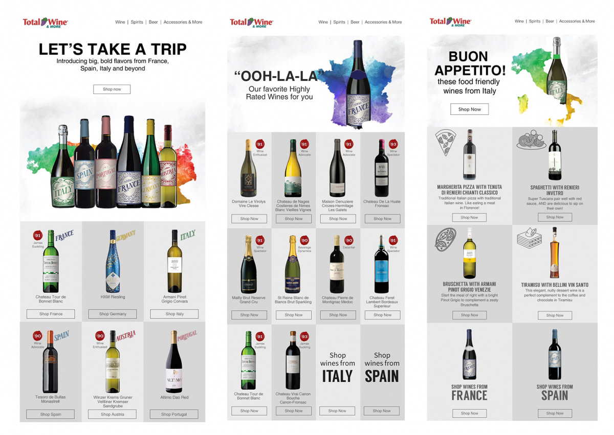 Task: Storyboard, concept and design creative for monthly campaign to be used across platforms. Worked with copy writers, developers, designers until completion. Medium: Email (shown), web, social media, print, in-store