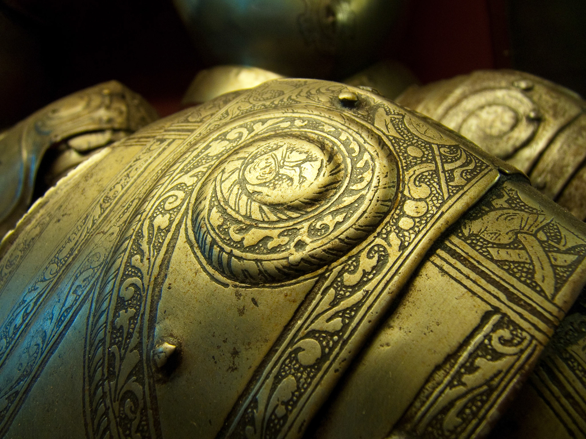 Palais des chevaliers de MALTE. Epaule d'armure