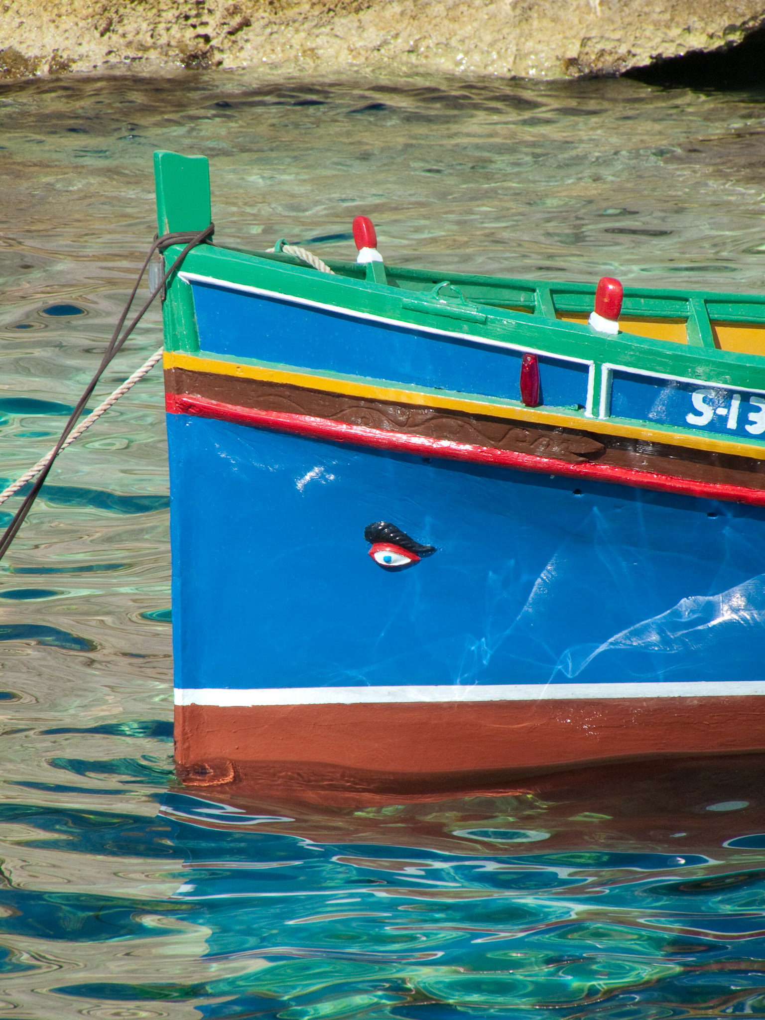 L'oeil d'Osiris qui protège les Luzus (Bateau des pêcheurs)