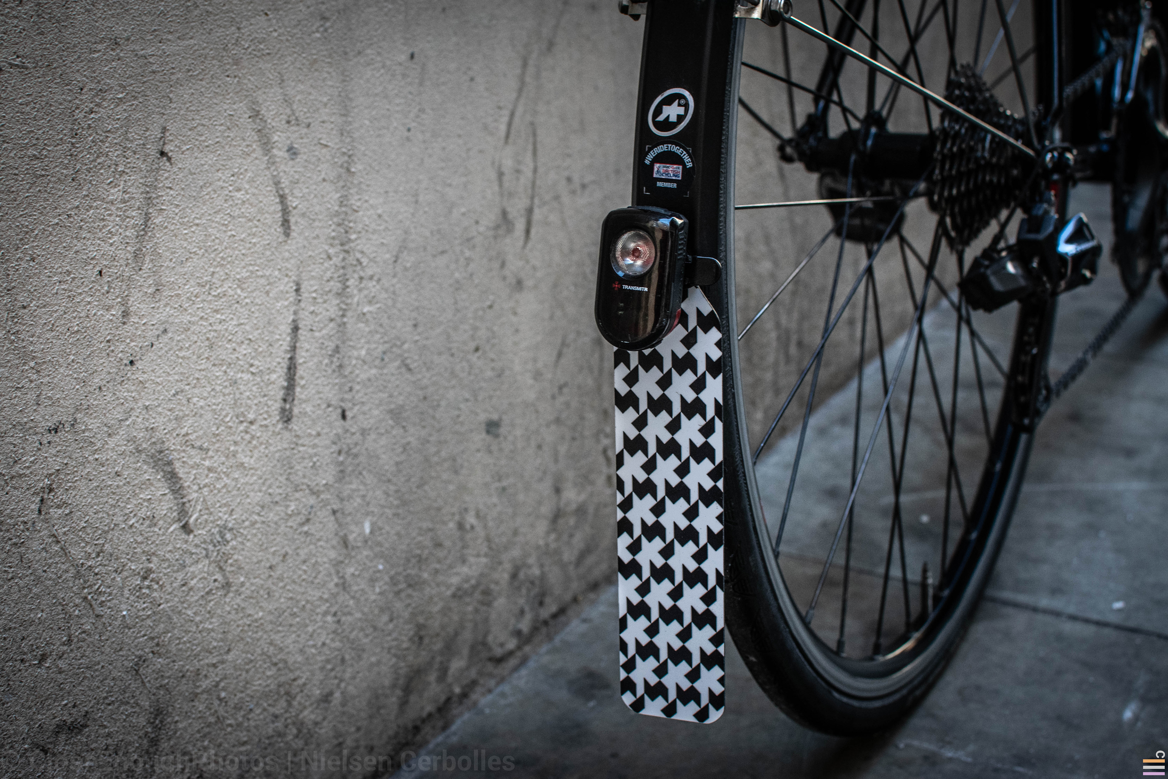 Custom ASSOS of Switzerland flaps | Bontrager Flare RT