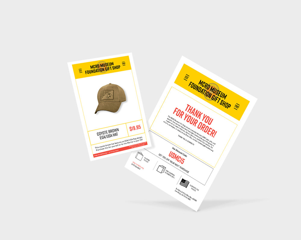 Gift Store product highlights and mailers